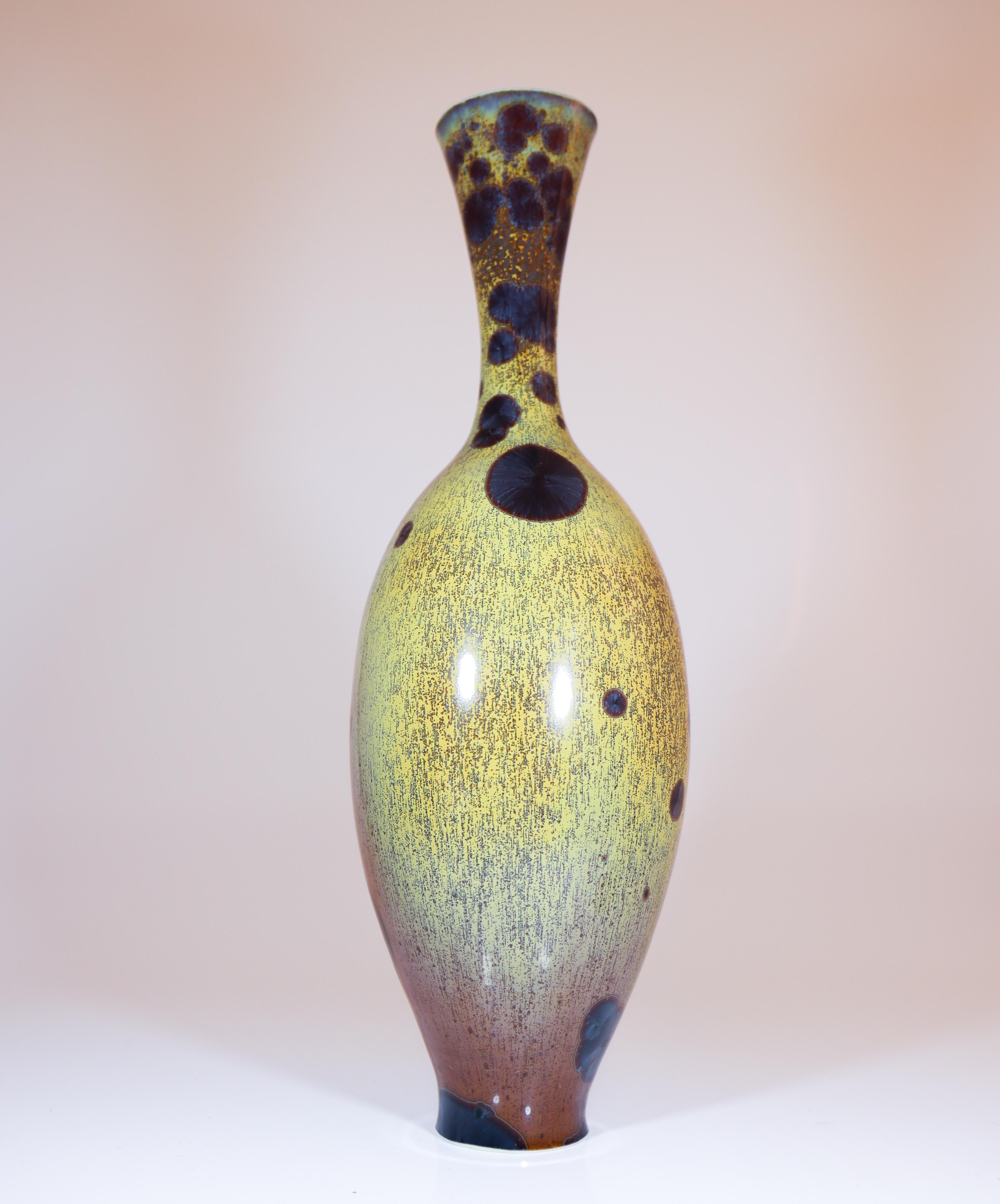Isak Isaksson Stunning Ceramic Vase - Crystalline Glaze Contemporary Artist en Excelente Estado en Stockholm, SE