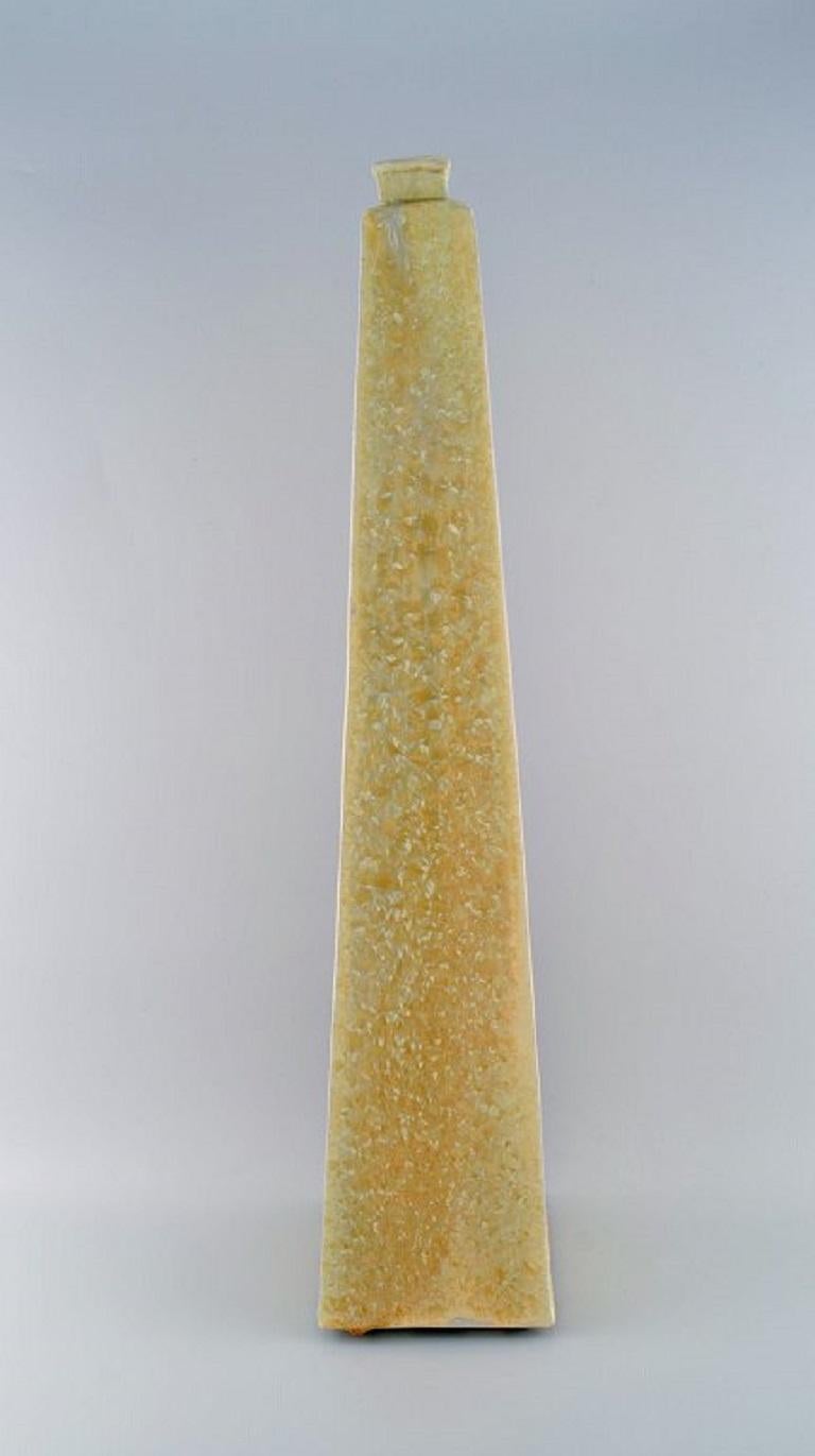 Isak Isaksson, Swedish Ceramicist, Colossal Unique Vase in Glazed Ceramics For Sale 3