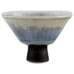 Isak Isaksson, Swedish Ceramist, Unique Vase in Glazed Ceramics, 1992