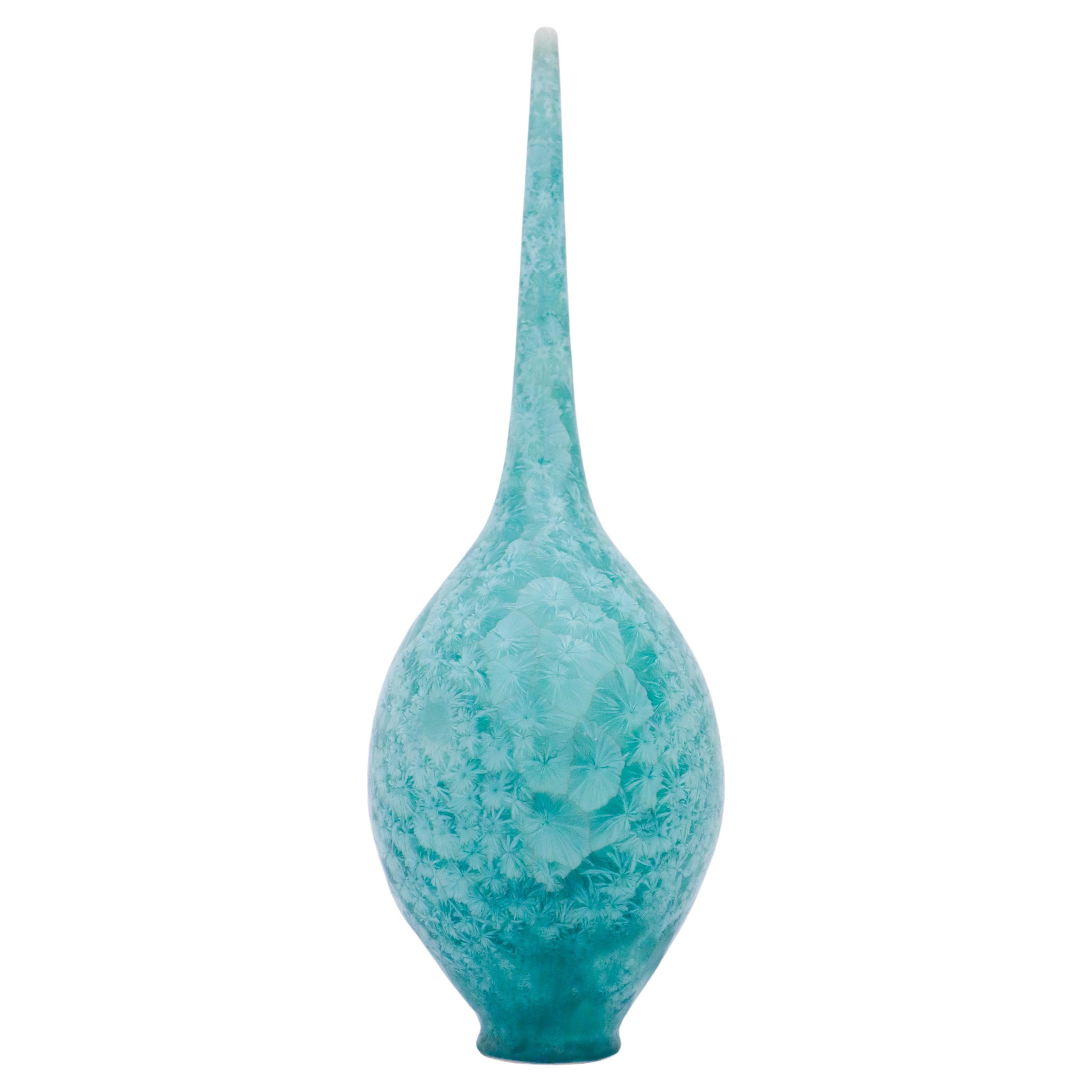 Isak Isaksson, Turquoise Crystalline Glaze, Contemporary Swedish Ceramicist