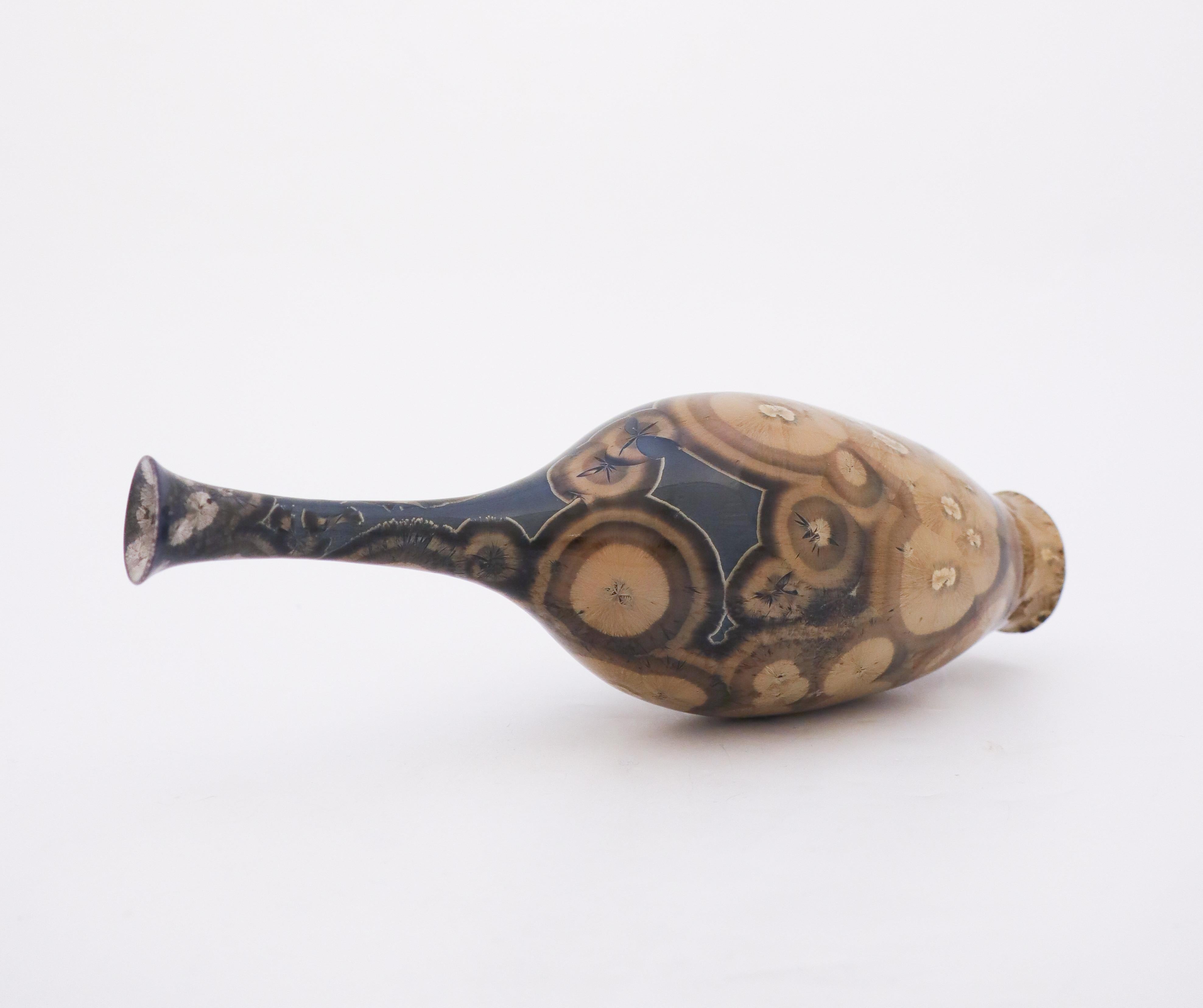 Isak Isaksson, Vase with Crystalline Glaze, Contemporary Swedish Ceramicist 3