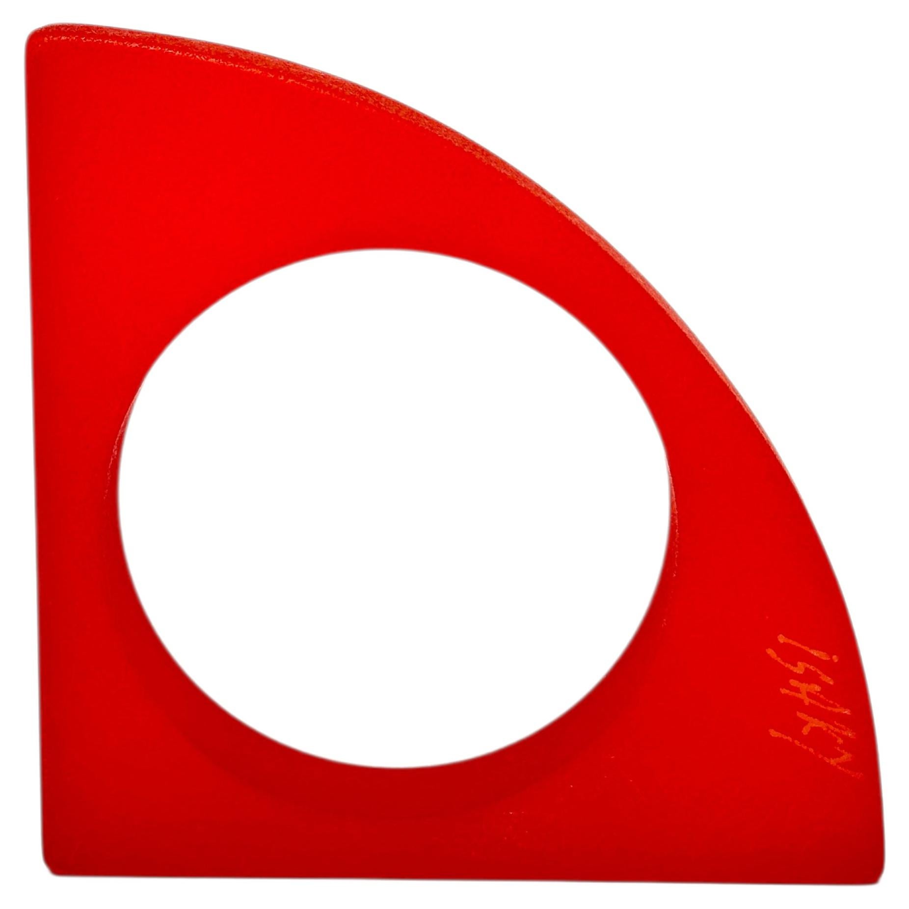 Bracciale geometrico Isaky, resina sabbiata, Design/One, 1980