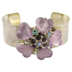 Isaky Paris Bracelet vintage en argent orné de bijoux