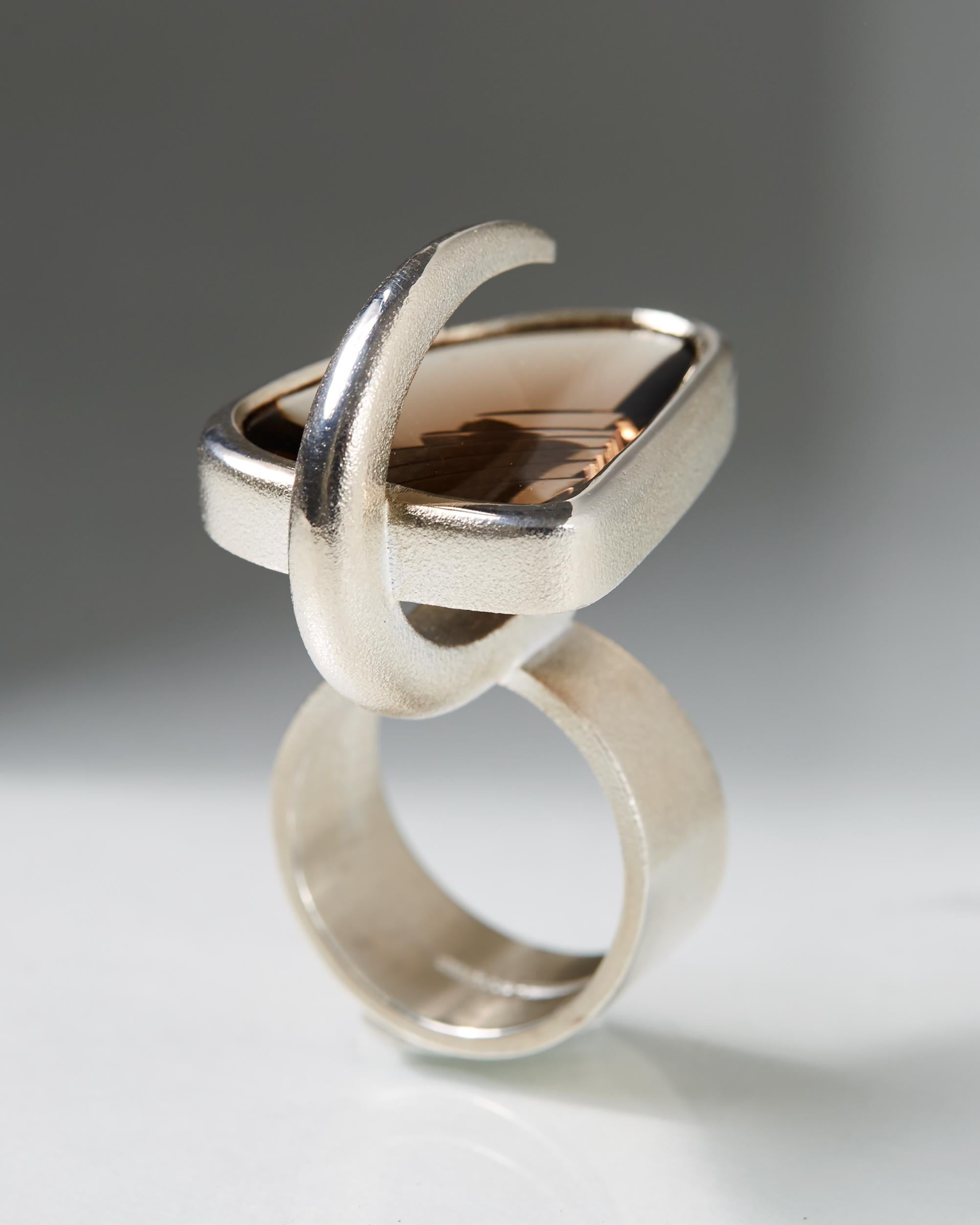 Women's or Men's “Isamo” Ring Designed by Björn Weckström for Lapponia, Finland, 2008 For Sale