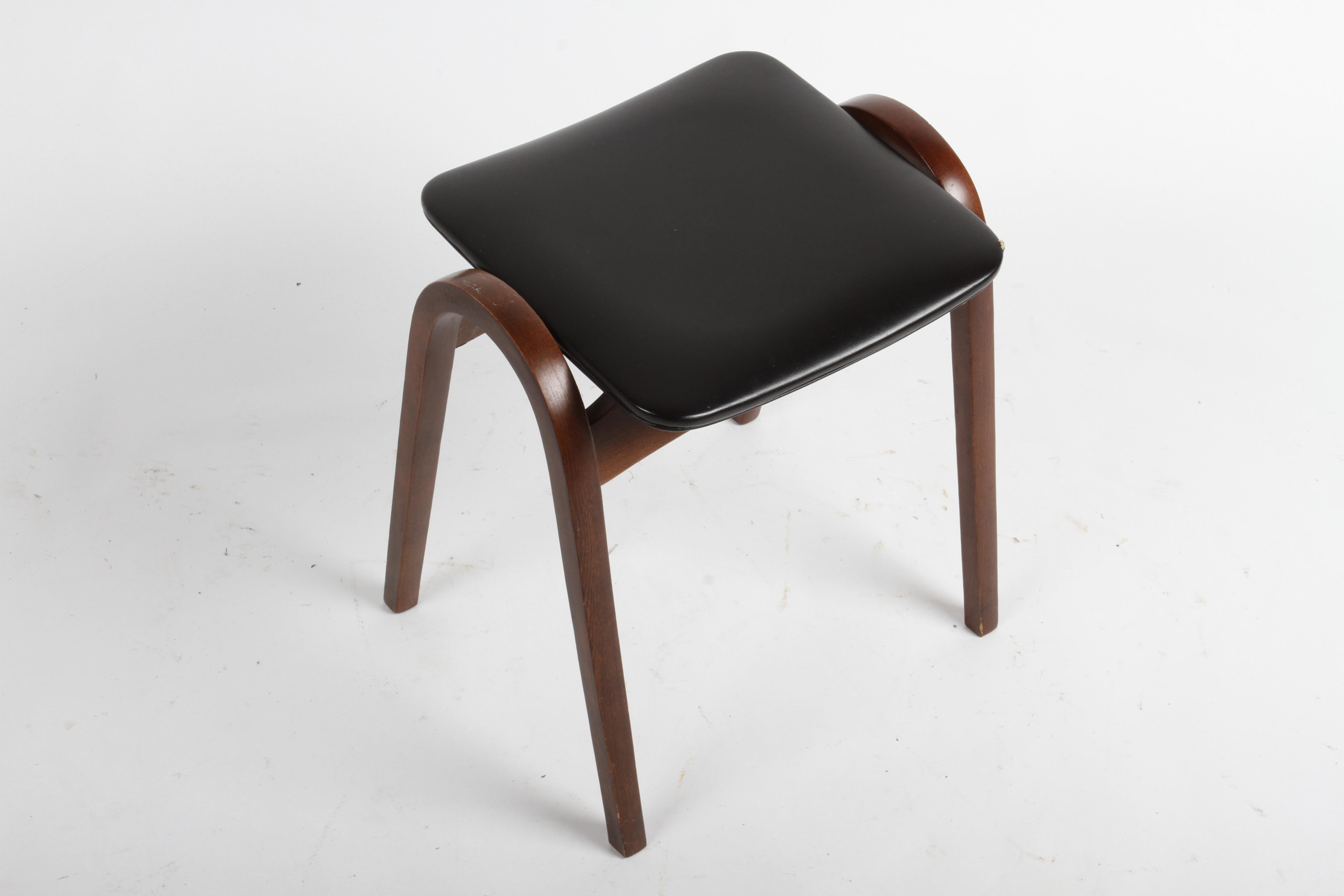 Single bentwood stool by Isamu Kenmochi (1912-1971) for Akita Mokko. Original condition, minor scuffs. Label, circa 1950s

Kenmochi was one of the most significant designers in midcentury Japan. He was a founding member of the Japan Industrial