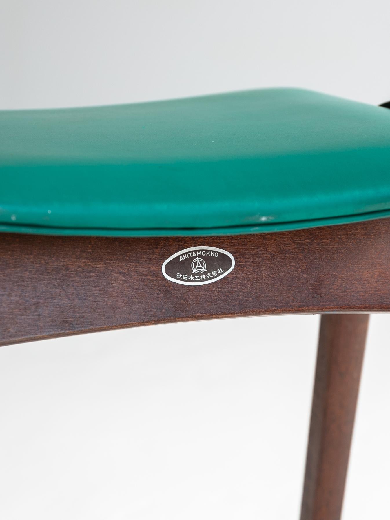 Isamu Kenmochi for Akita Mokko Stacking  Vintage Stool For Sale 3
