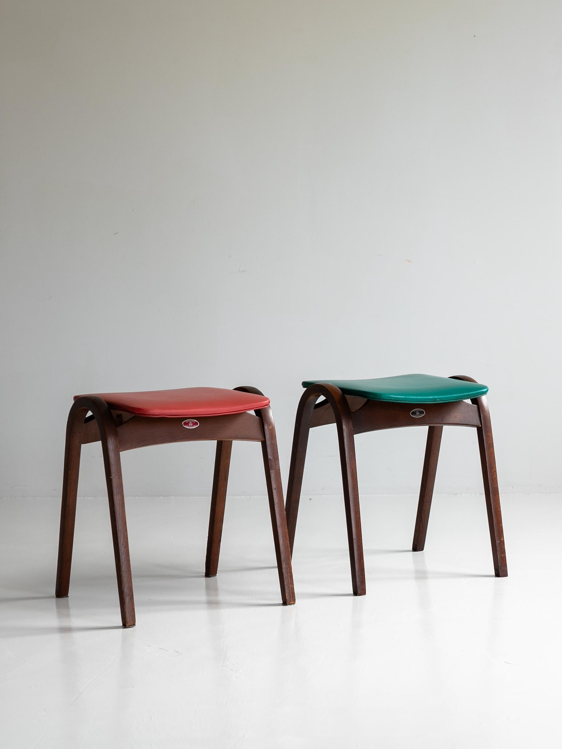 Isamu Kenmochi for Akita Mokko Stacking  Vintage Stool For Sale 4