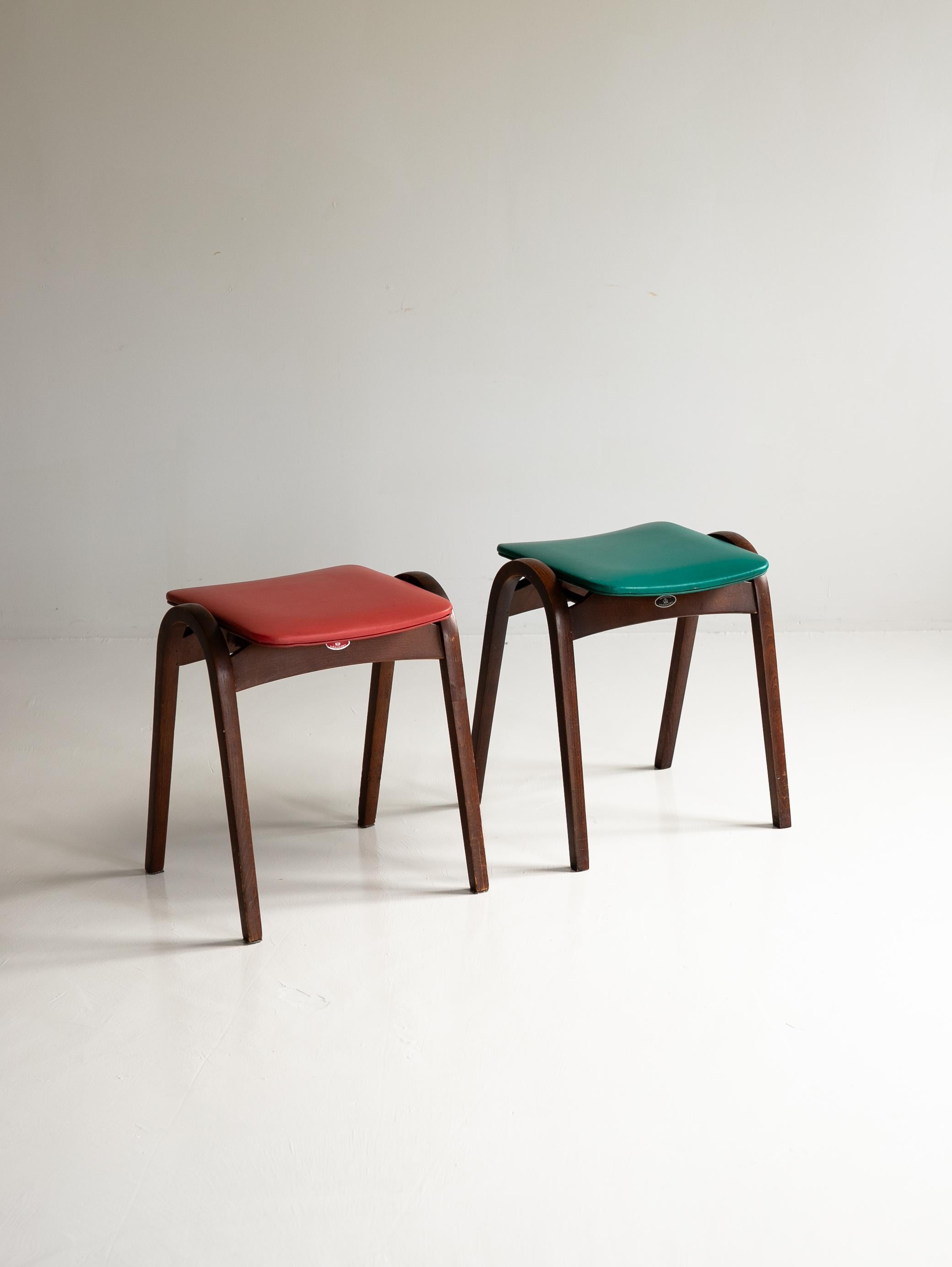 Isamu Kenmochi for Akita Mokko Stacking  Vintage Stool For Sale 5