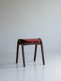 Isamu Kenmochi for Akita Mokko Stacking  Vintage Stool