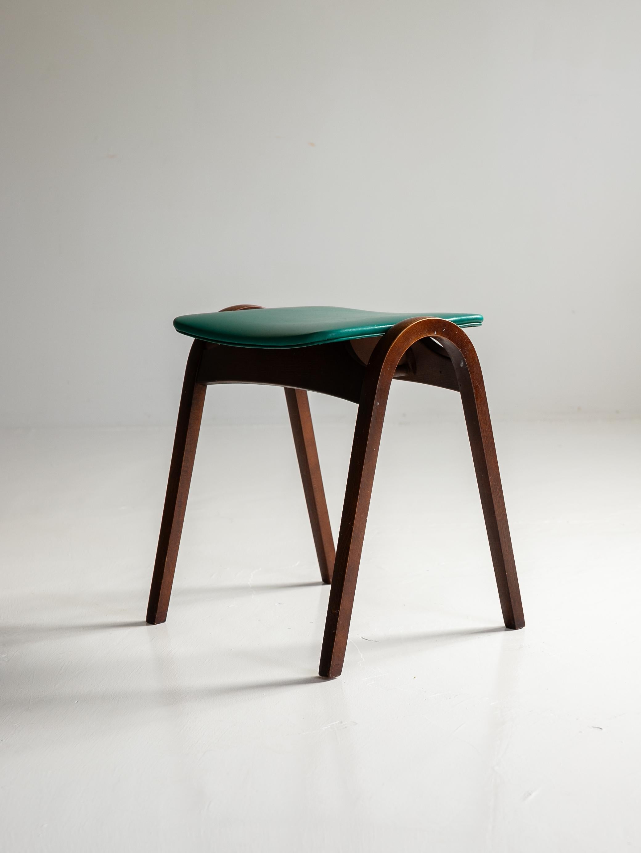 Wood Isamu Kenmochi for Akita Mokko Stacking  Vintage Stool For Sale