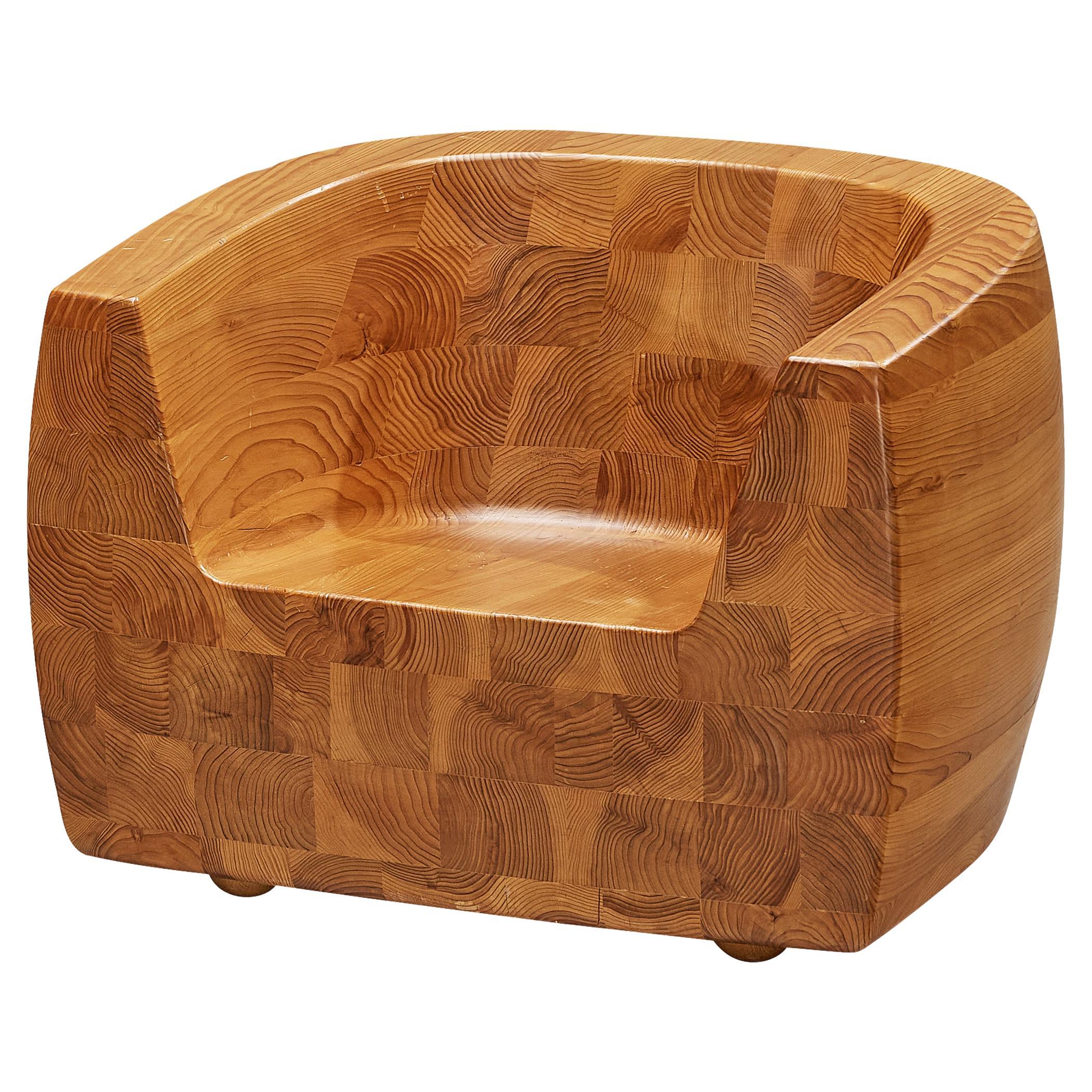 Isamu Kenmochi for Tendo Mokko ‘Kashiwado’ Chair in Japanese Cedar  For Sale