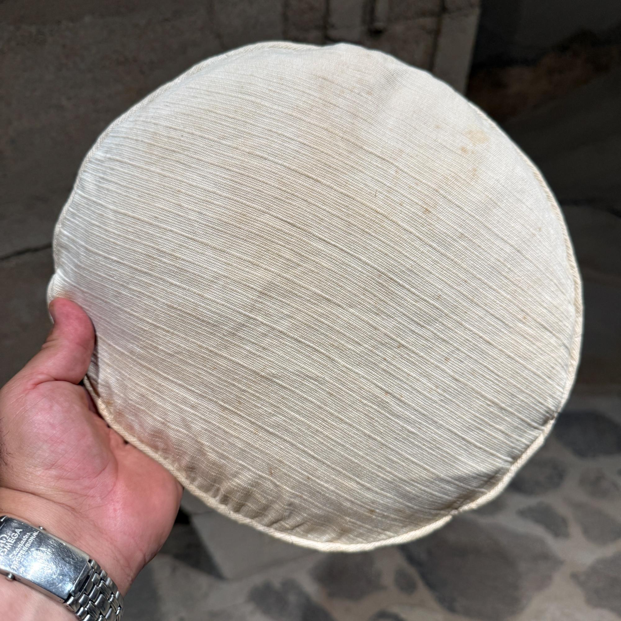 Isamu Kenmochi for Yamakawa Rattan Pair Ottomans Mid Century Japan For Sale 14