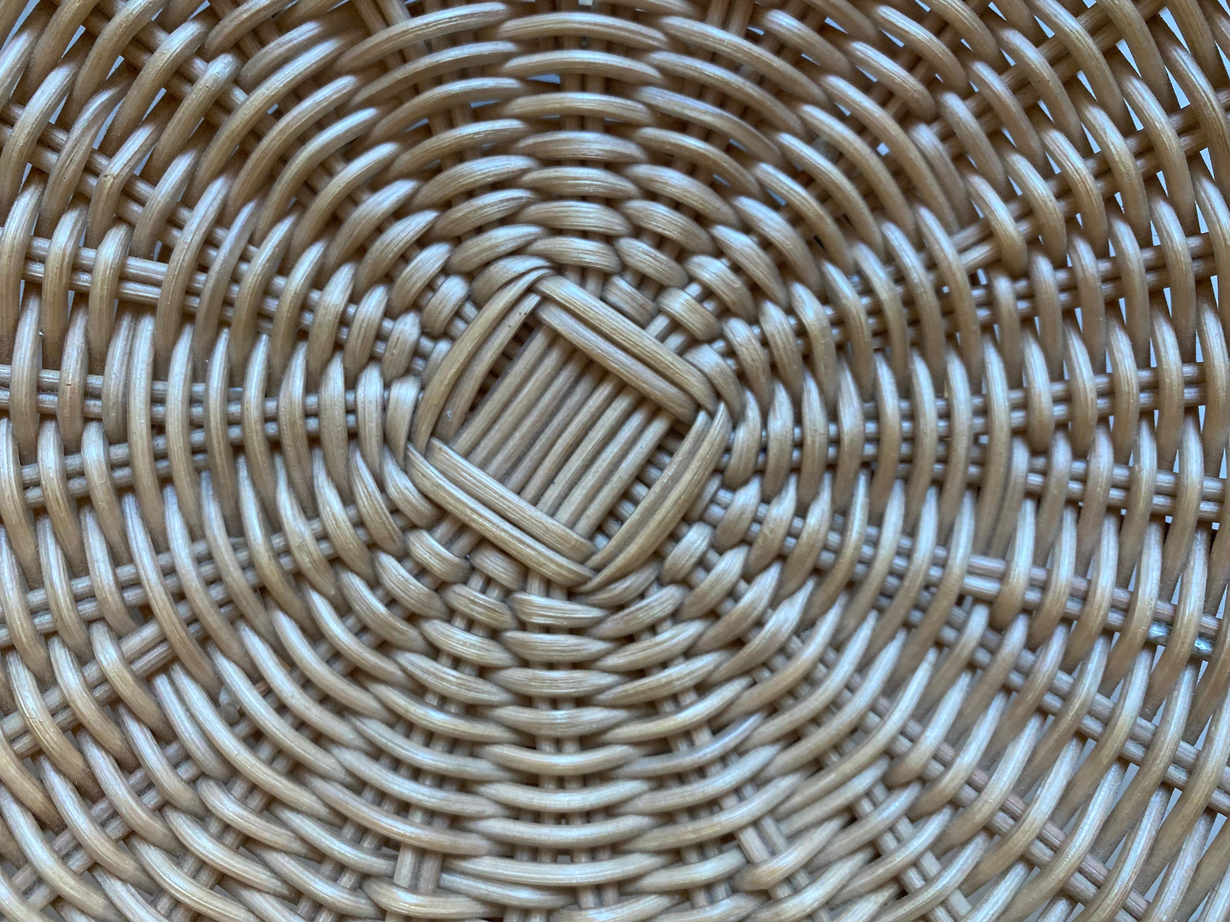 Isamu Kenmochi for Yamakawa Rattan Stools, A Pair For Sale 4