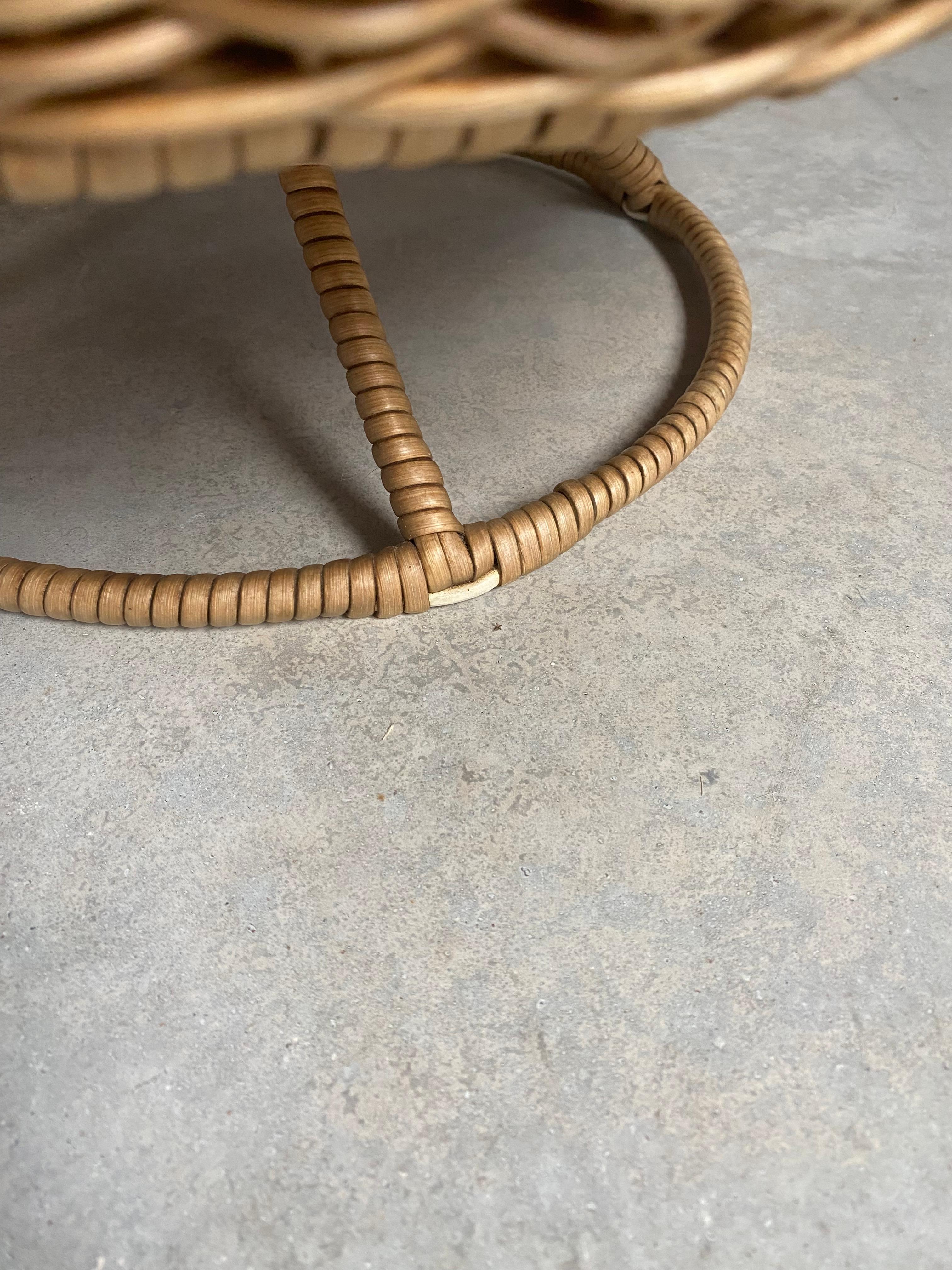 Isamu Kenmochi for Yamakawa Rattan Stools, A Pair For Sale 9