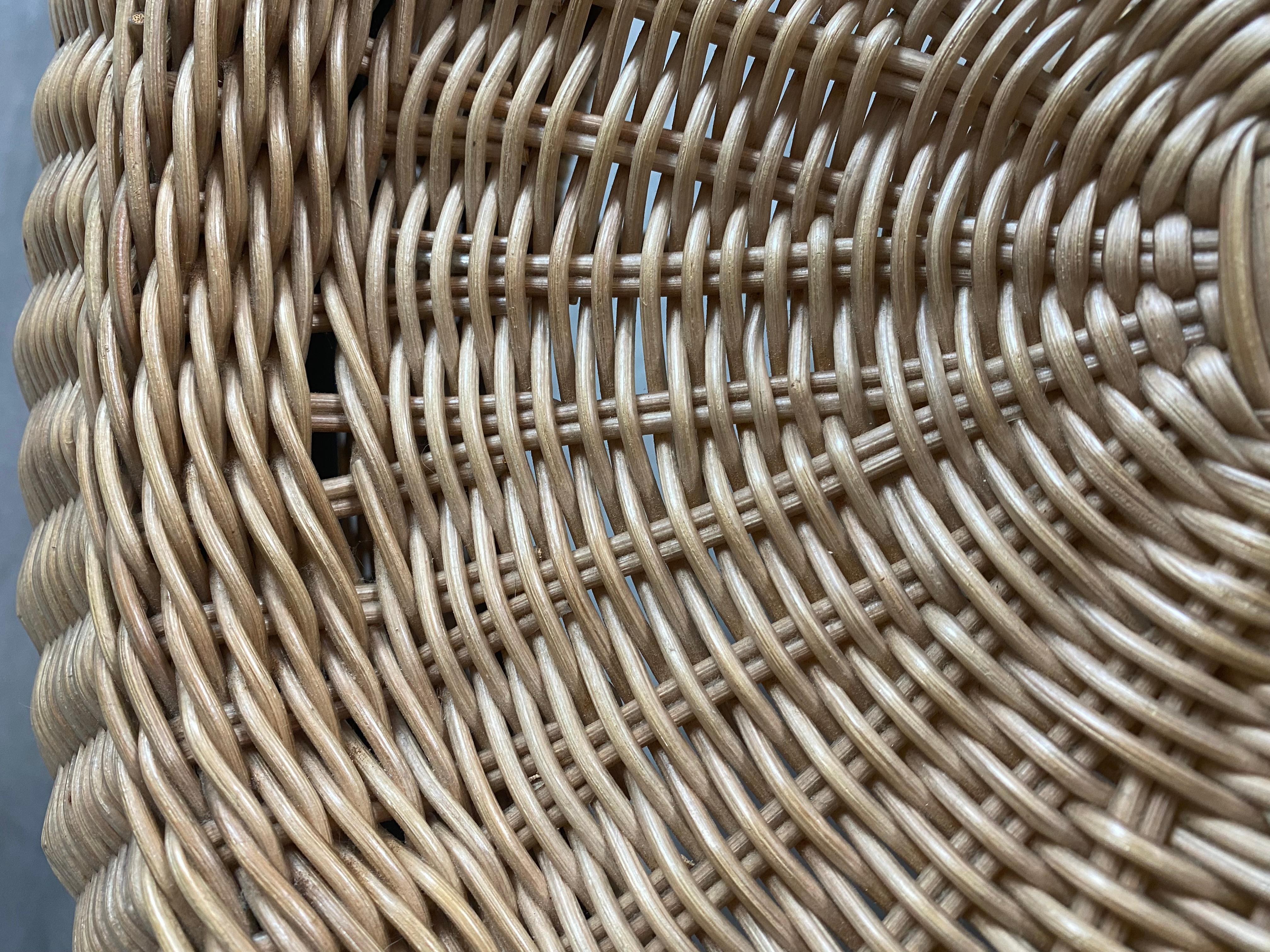 Isamu Kenmochi for Yamakawa Rattan Stools, A Pair For Sale 10