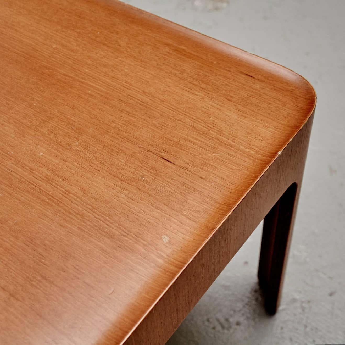 Isamu Kenmochi Mid-Century Modern Wood Coffee Table, Tendo, 1967 For Sale 2