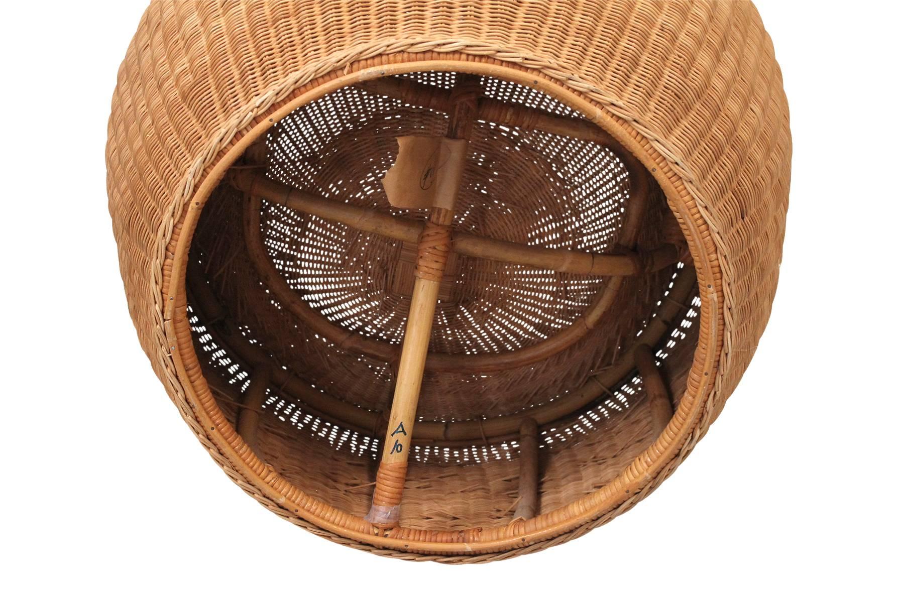 Isamu Kenmochi Rattan Lounge Chair 5