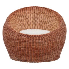 Isamu Kenmochi Rattan Lounge Chair