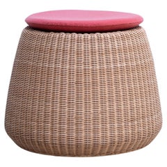 Tabouret en rotin Isamu Kenmochi pour Yamakawa Rattan, conçu en 1961