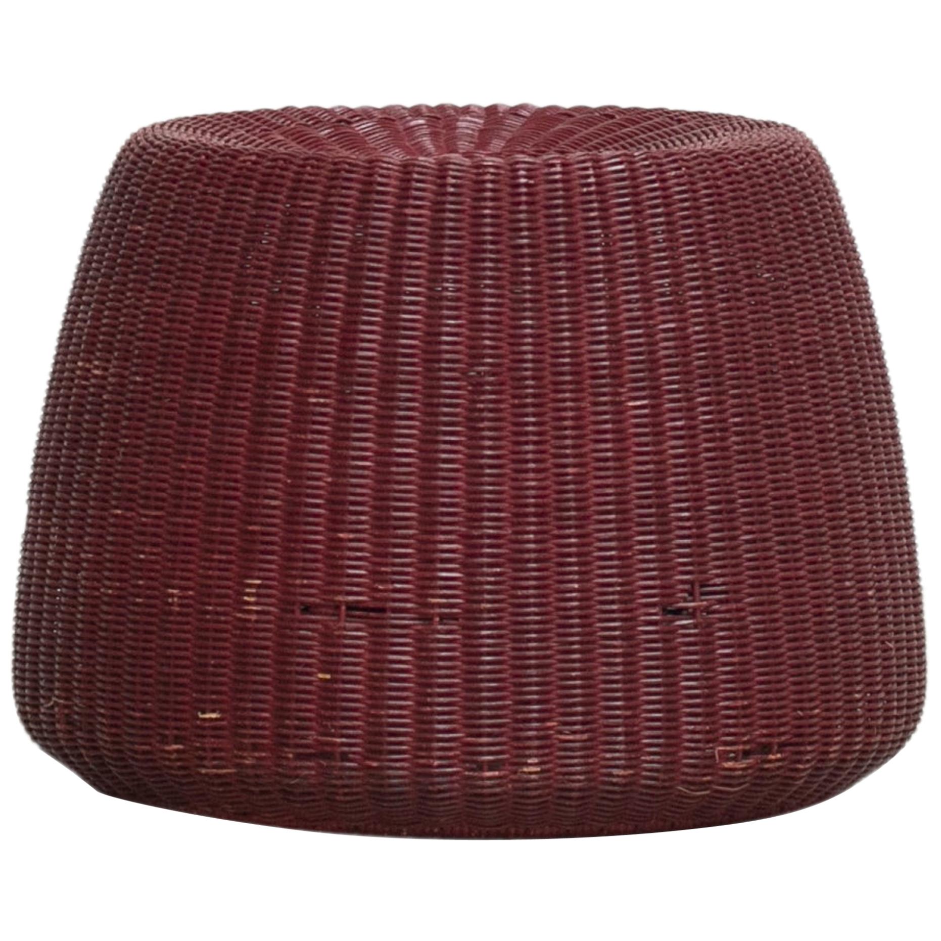 Isamu Kenmochi Rattan Stool for Yamakawa Rattan