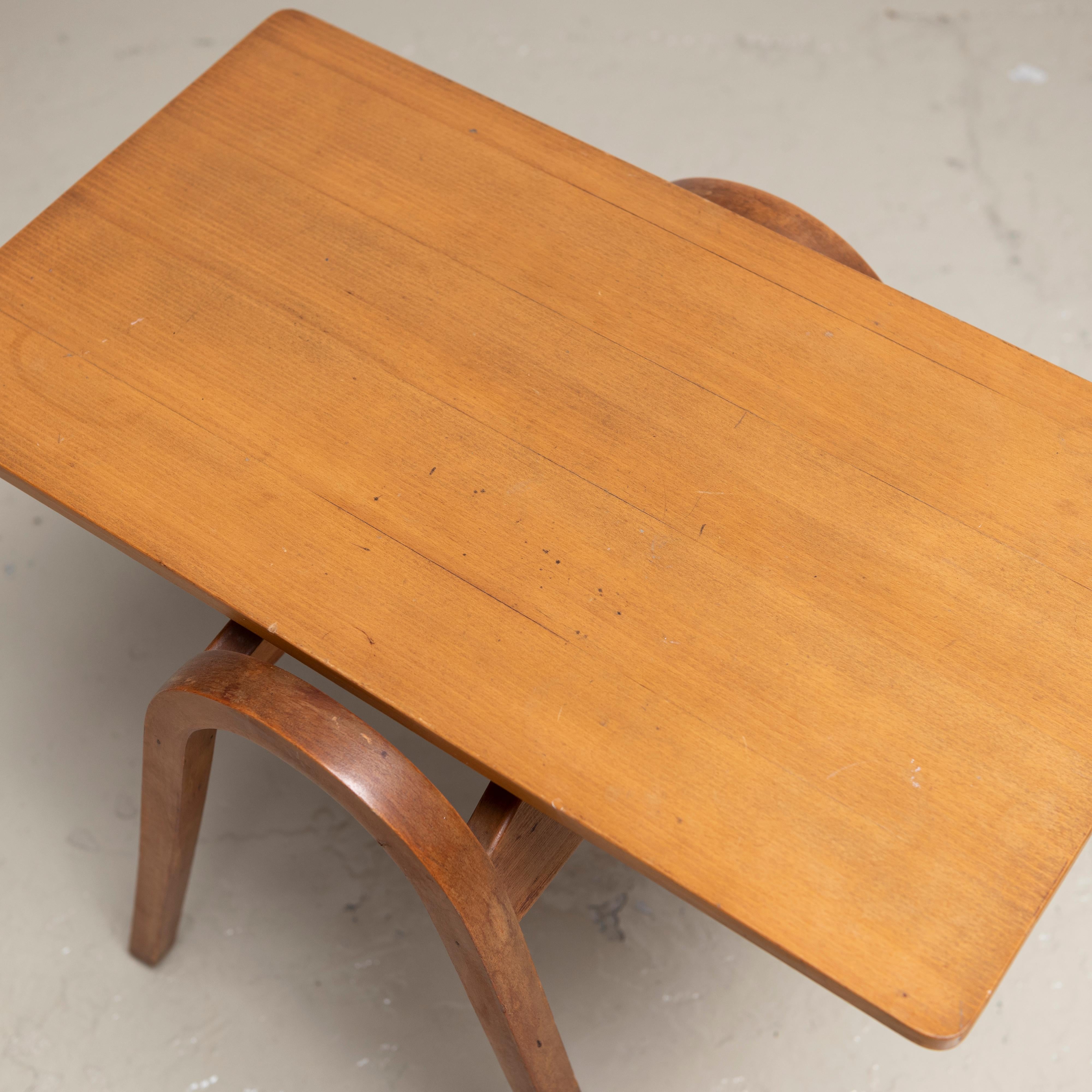 Late 20th Century Isamu Kenmochi Side Table, Akita Mokko, 1970s