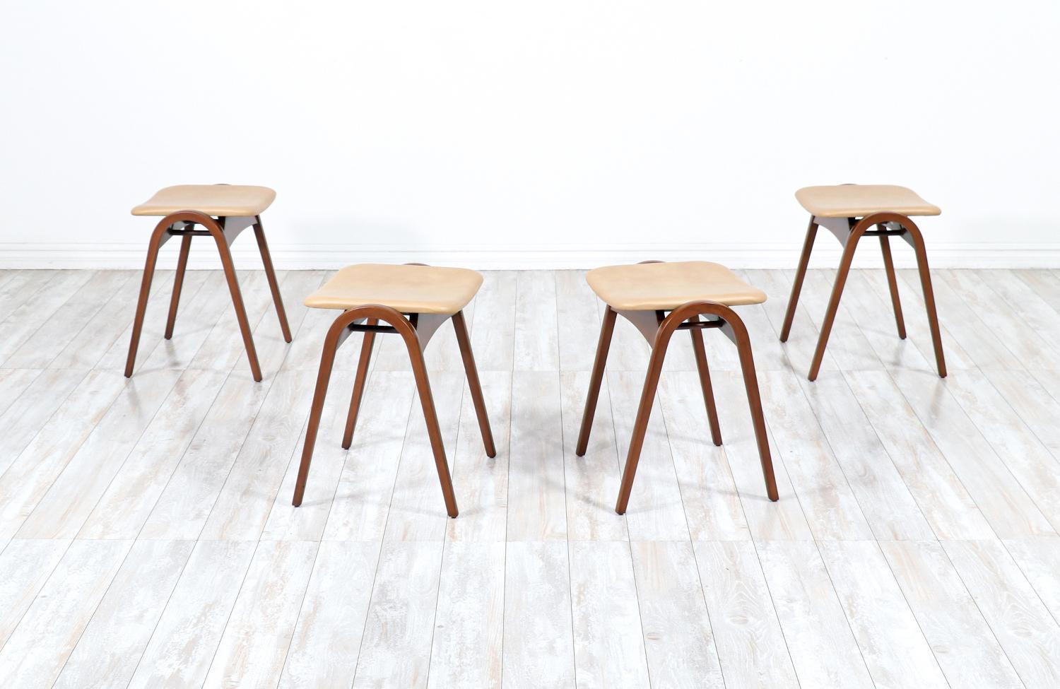 Mid-Century Modern Expertly Restored - Isamu Kenmochi Staking Stools for Akita Mokko