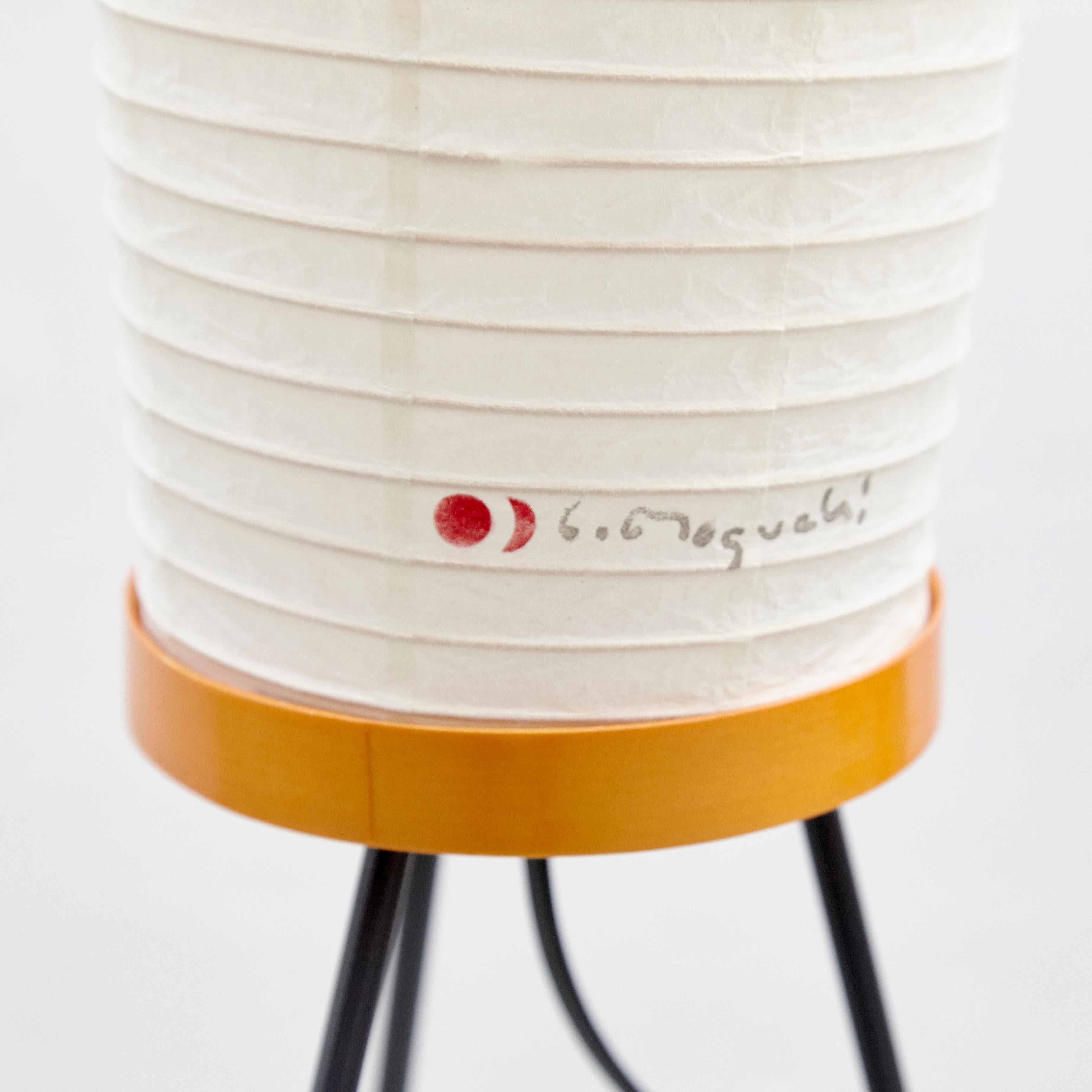 Late 20th Century Isamu Noguchi 14A Floor Lamp Washi Paper  Bamboo Japan