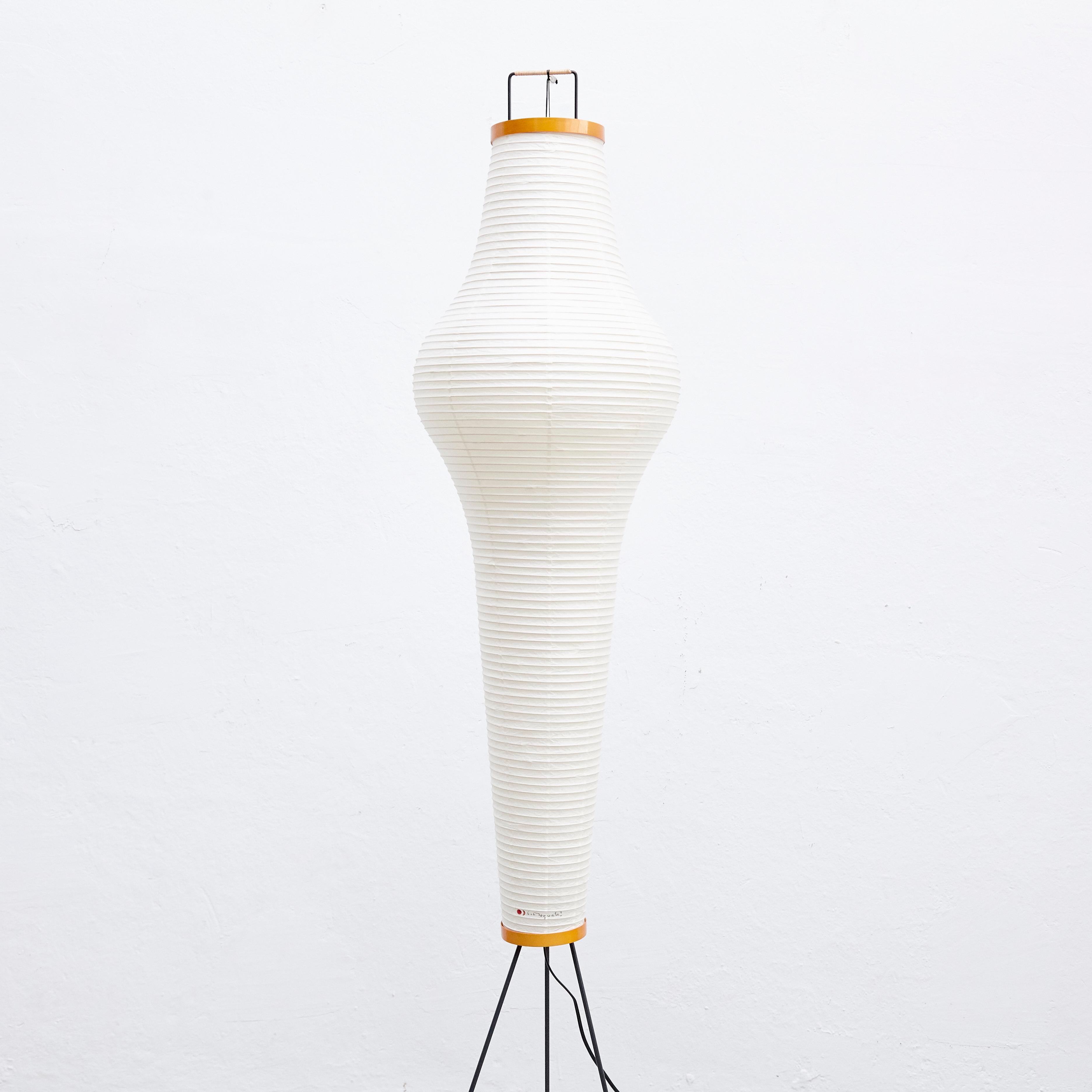 Mid-Century Modern Isamu Noguchi 14A Floor Lamp Washi Paper Bamboo Japan