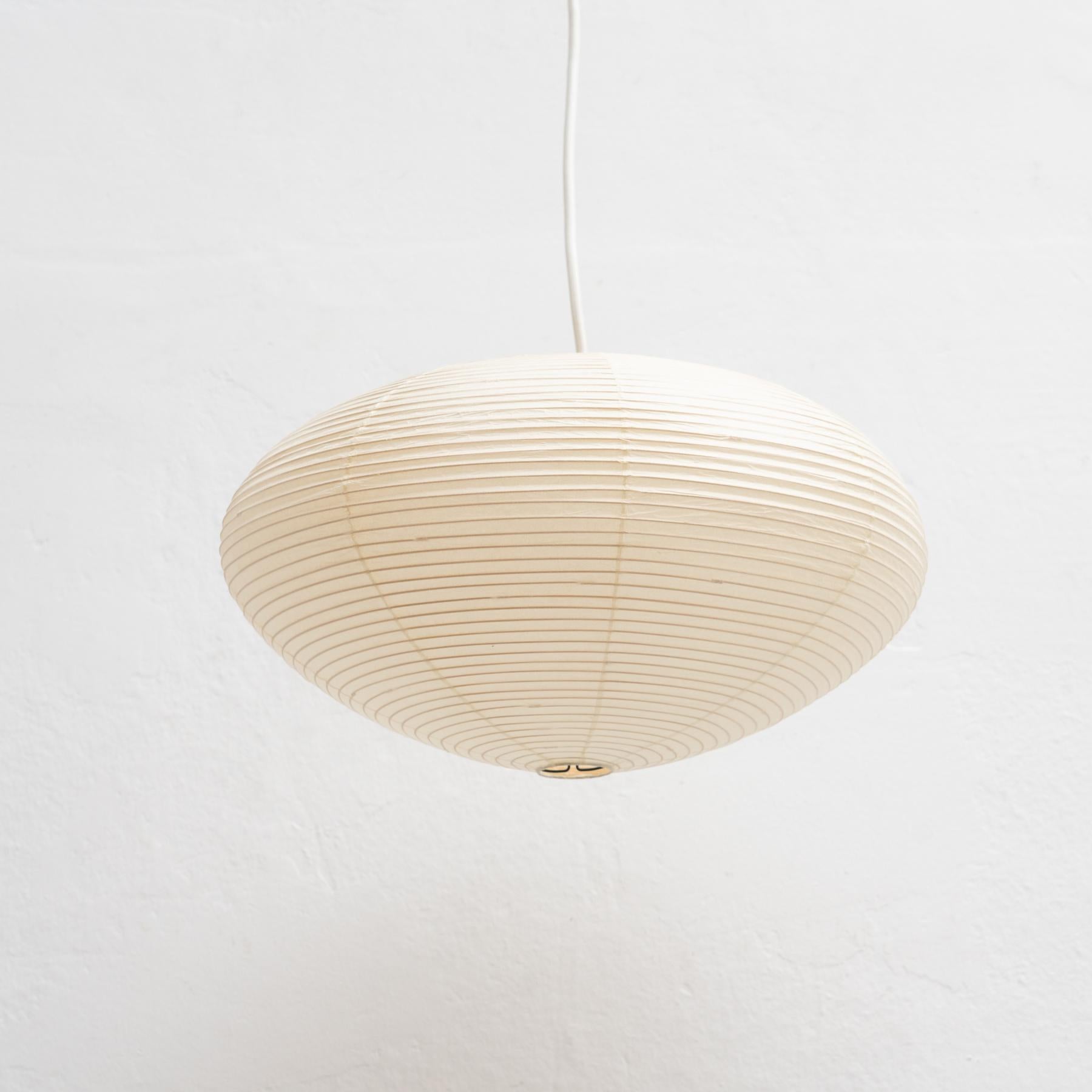 26A ceiling lamp, designed by Isamu Noguchi in 1951. Comes with lamp socket and cord.

Made of a bamboo ribbing structure covered by washi paper manufactured according to the traditional procedures.

Manufactured by Ozeki & Company Ltd. in