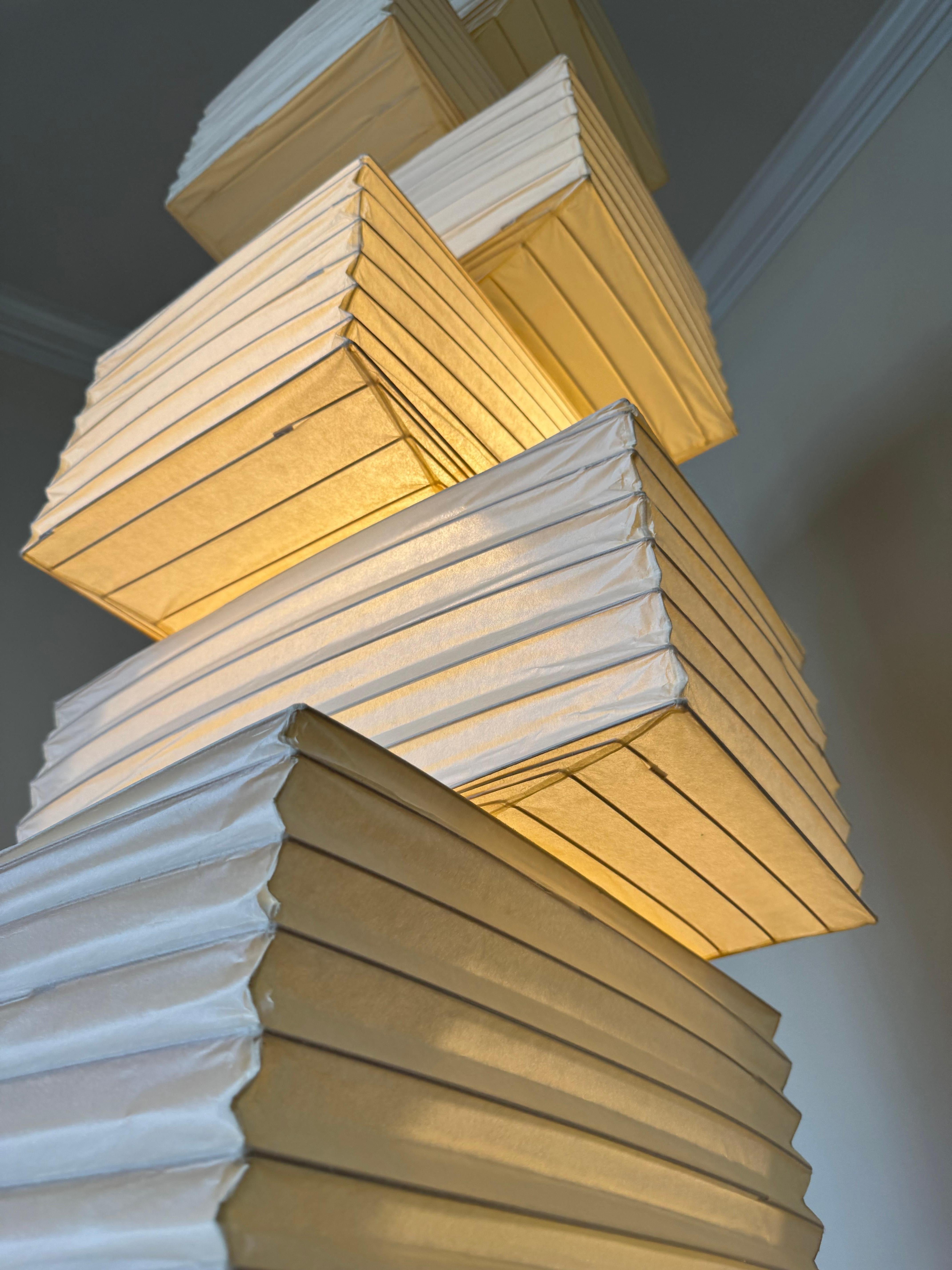 Isamu Noguchi Akari Light Sculpture, Model 36N Ceiling Lamp 4