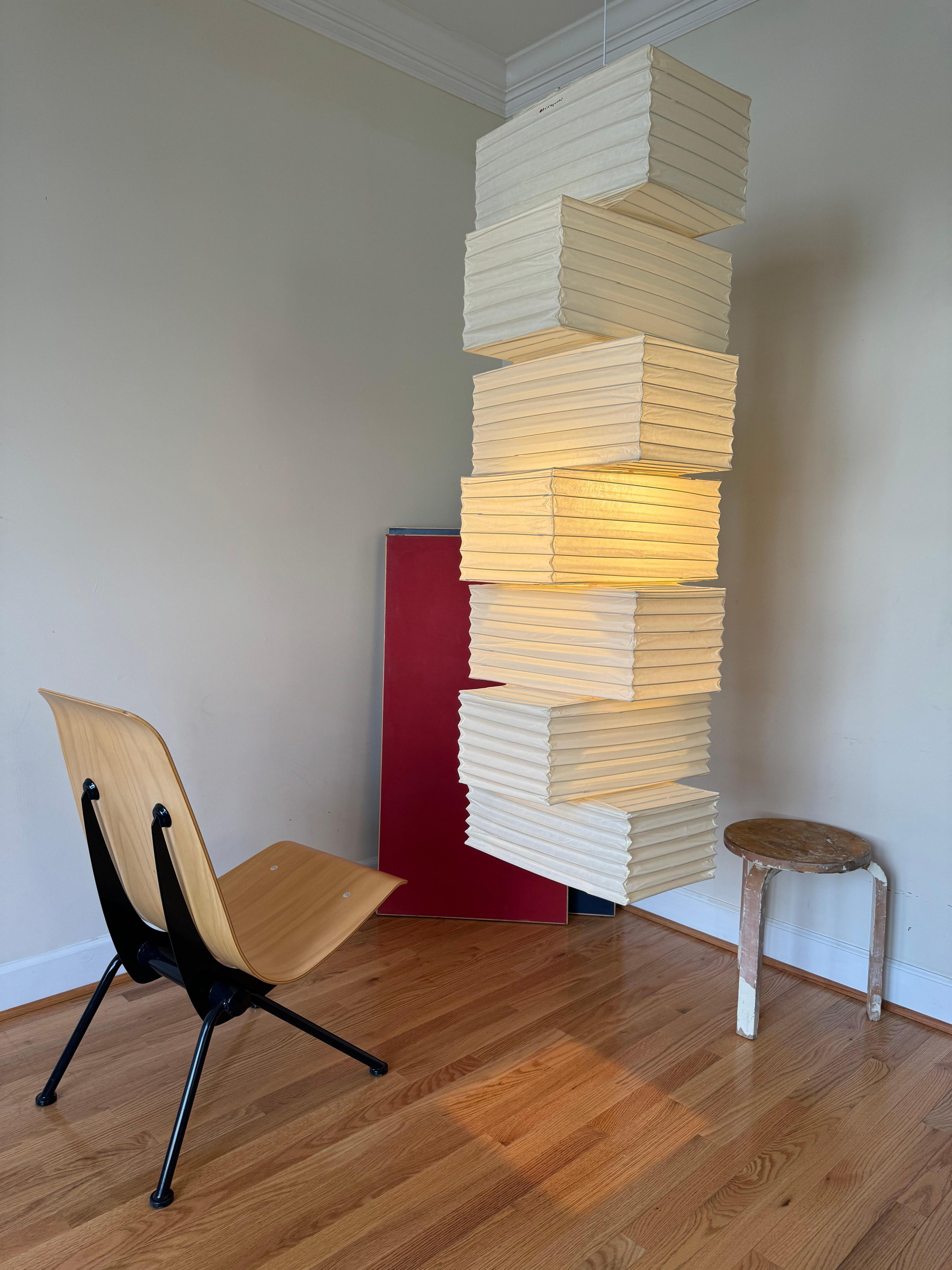 Isamu Noguchi Akari Light Sculpture, Model 36N Ceiling Lamp 8