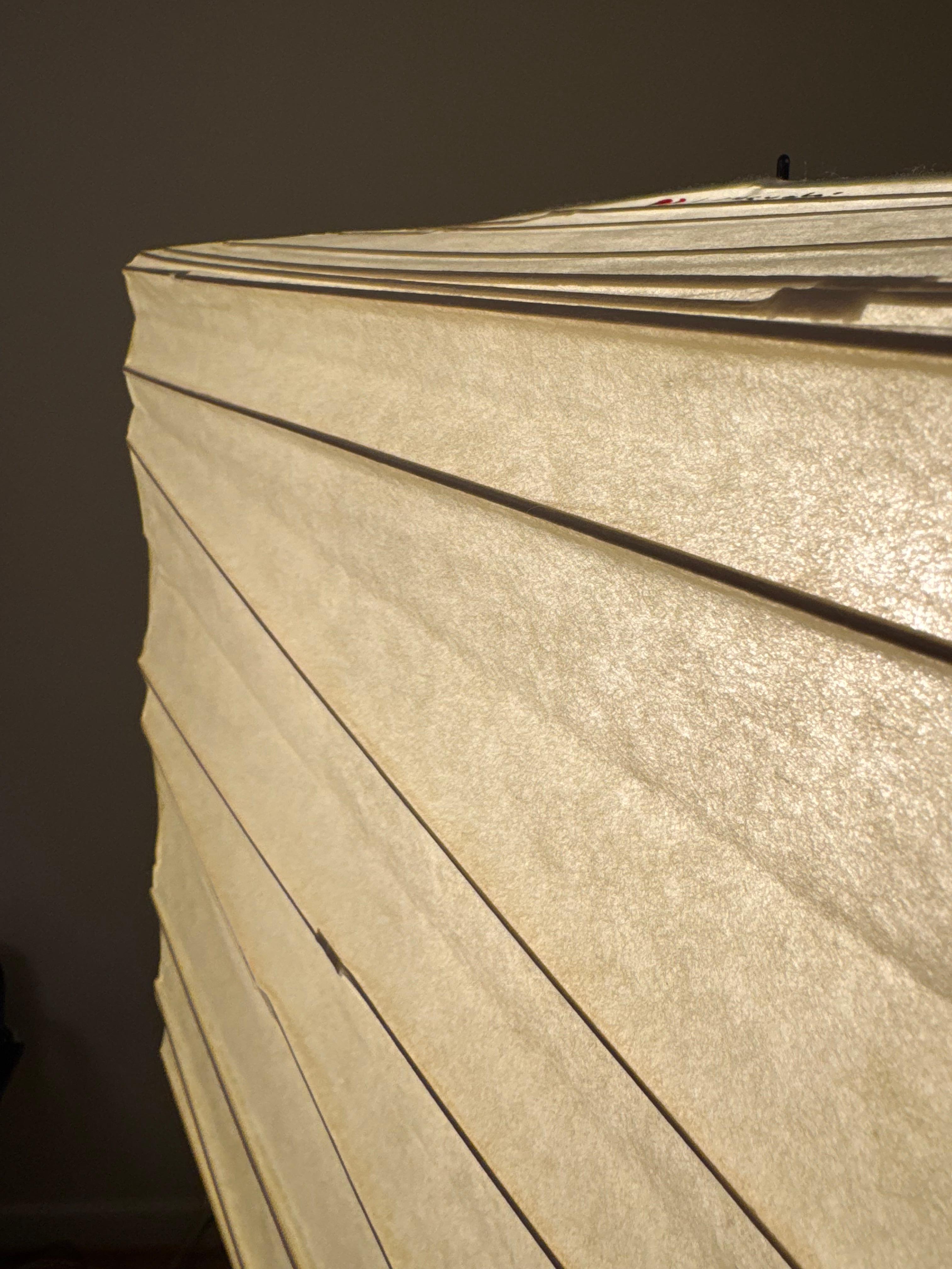 Bambù Isamu Noguchi Akari Light Sculpture, Model 45X Ceiling Lamp in vendita