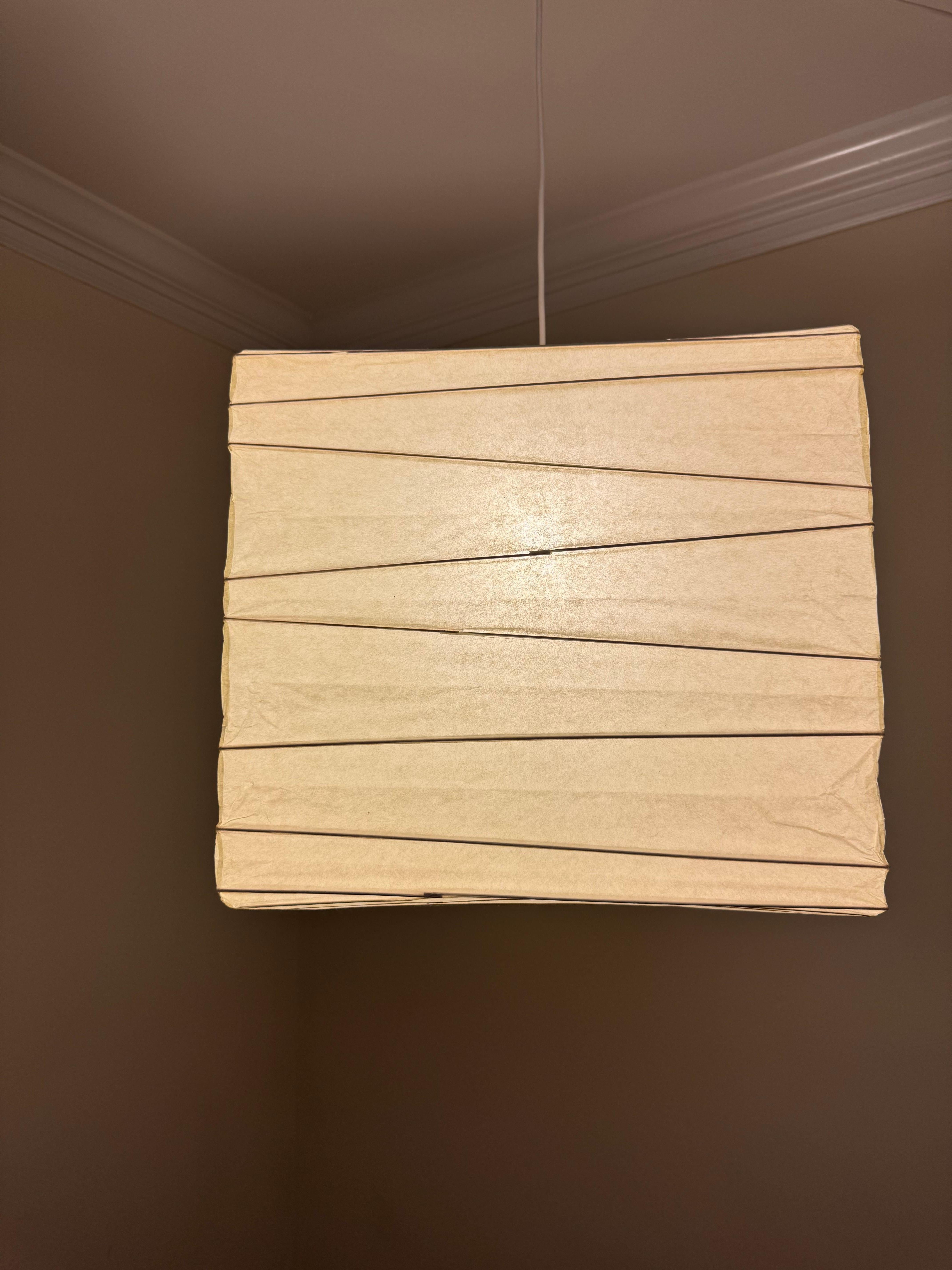 Isamu Noguchi Akari Light Sculpture, Model 45X Ceiling Lamp in vendita 2