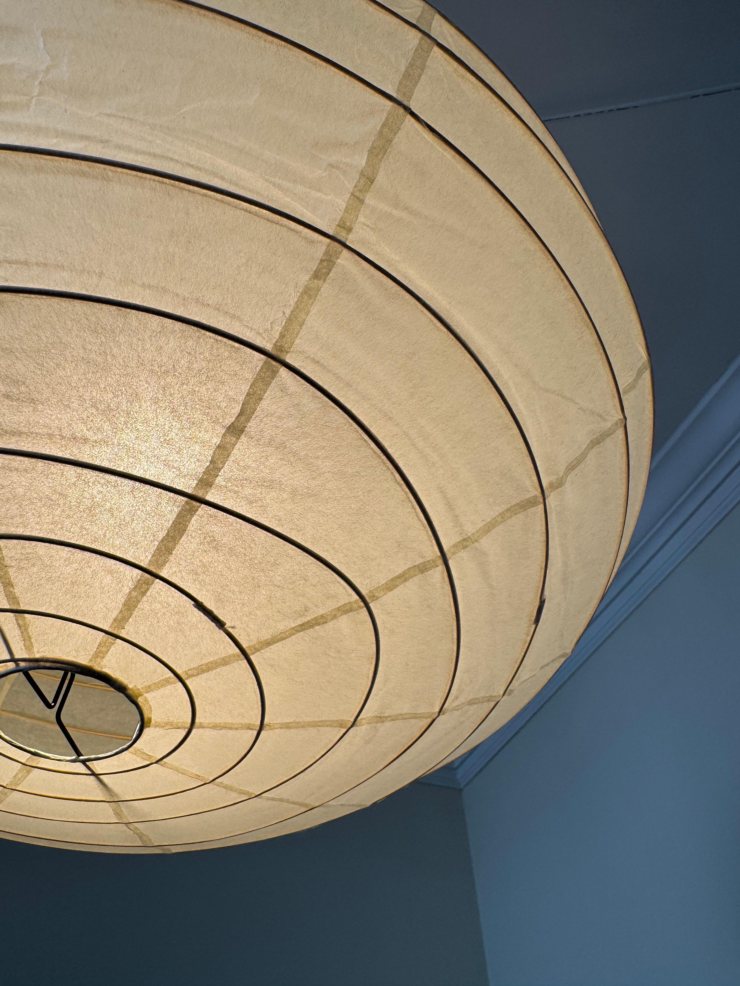 Isamu Noguchi Akari Light Sculpture, Lampada da soffitto modello 50EN 2