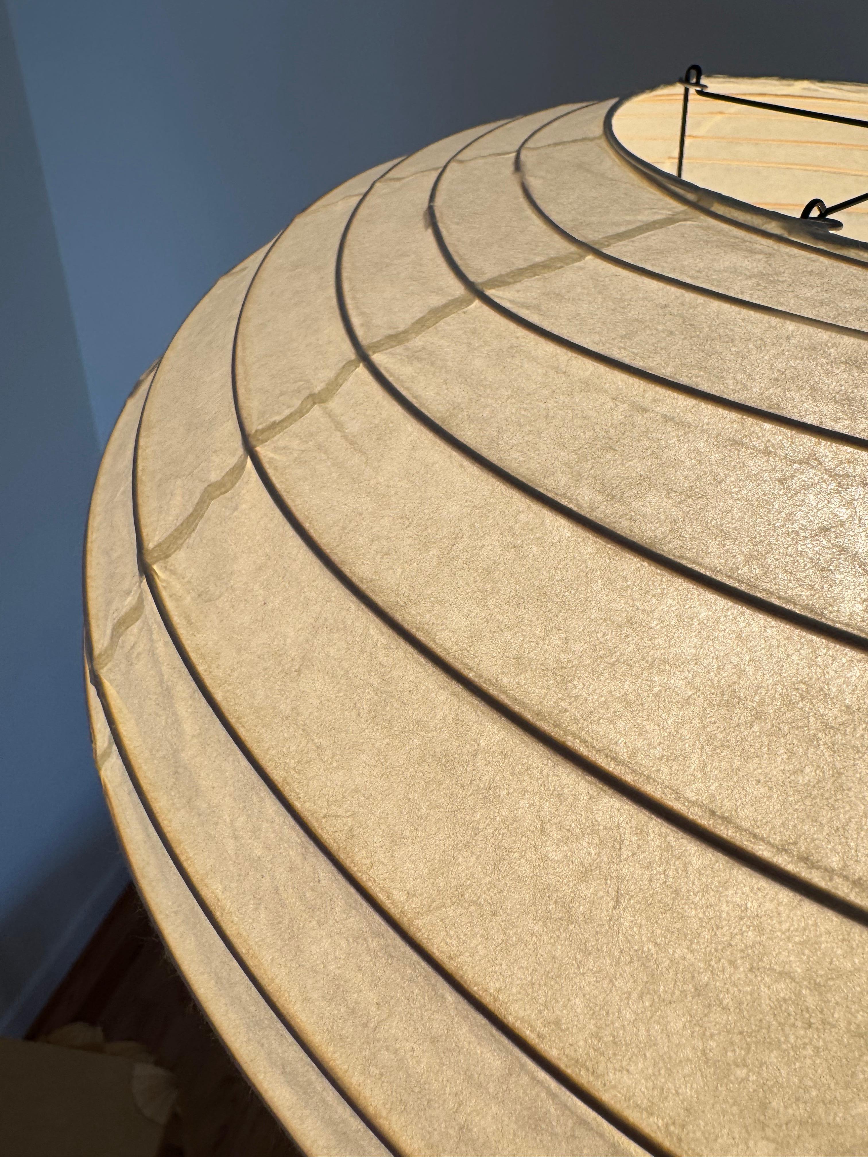 Isamu Noguchi Akari Light Sculpture, Model 50EN Ceiling Lamp For Sale 3