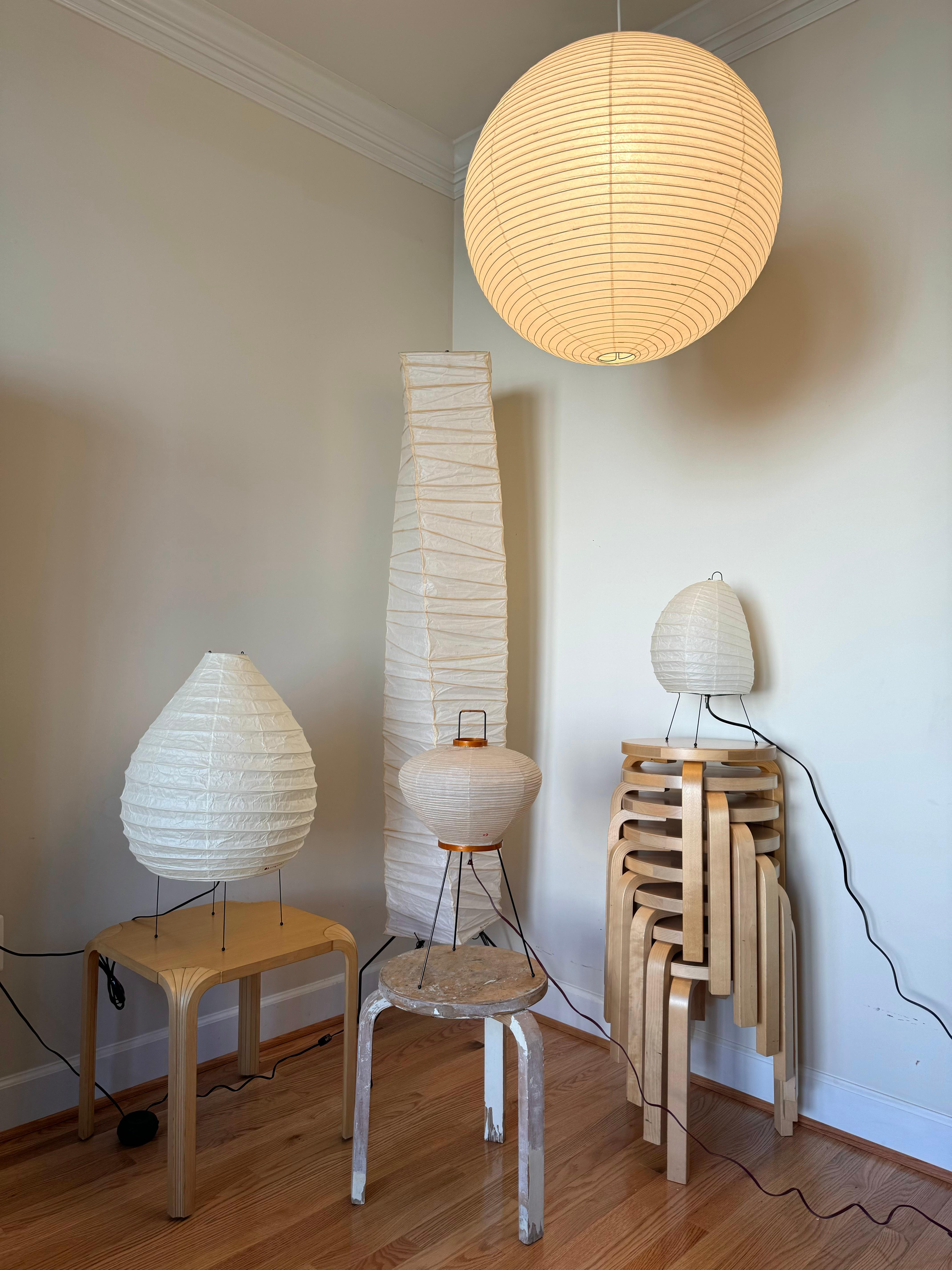 Sculpture lumineuse Isamu Noguchi Akari, Modèle 55A en vente 6