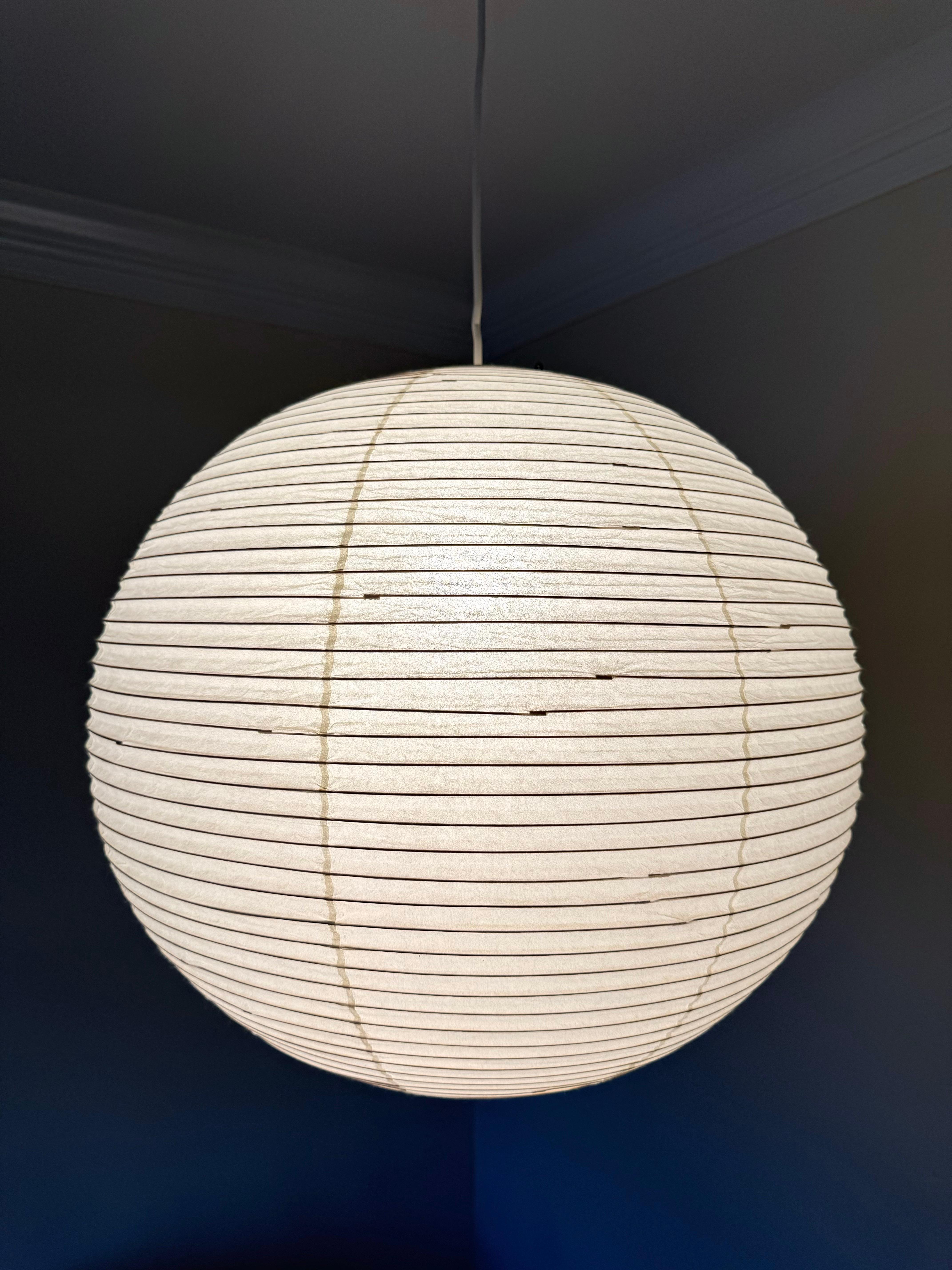 Mid-Century Modern Sculpture lumineuse Isamu Noguchi Akari, Modèle 55A en vente