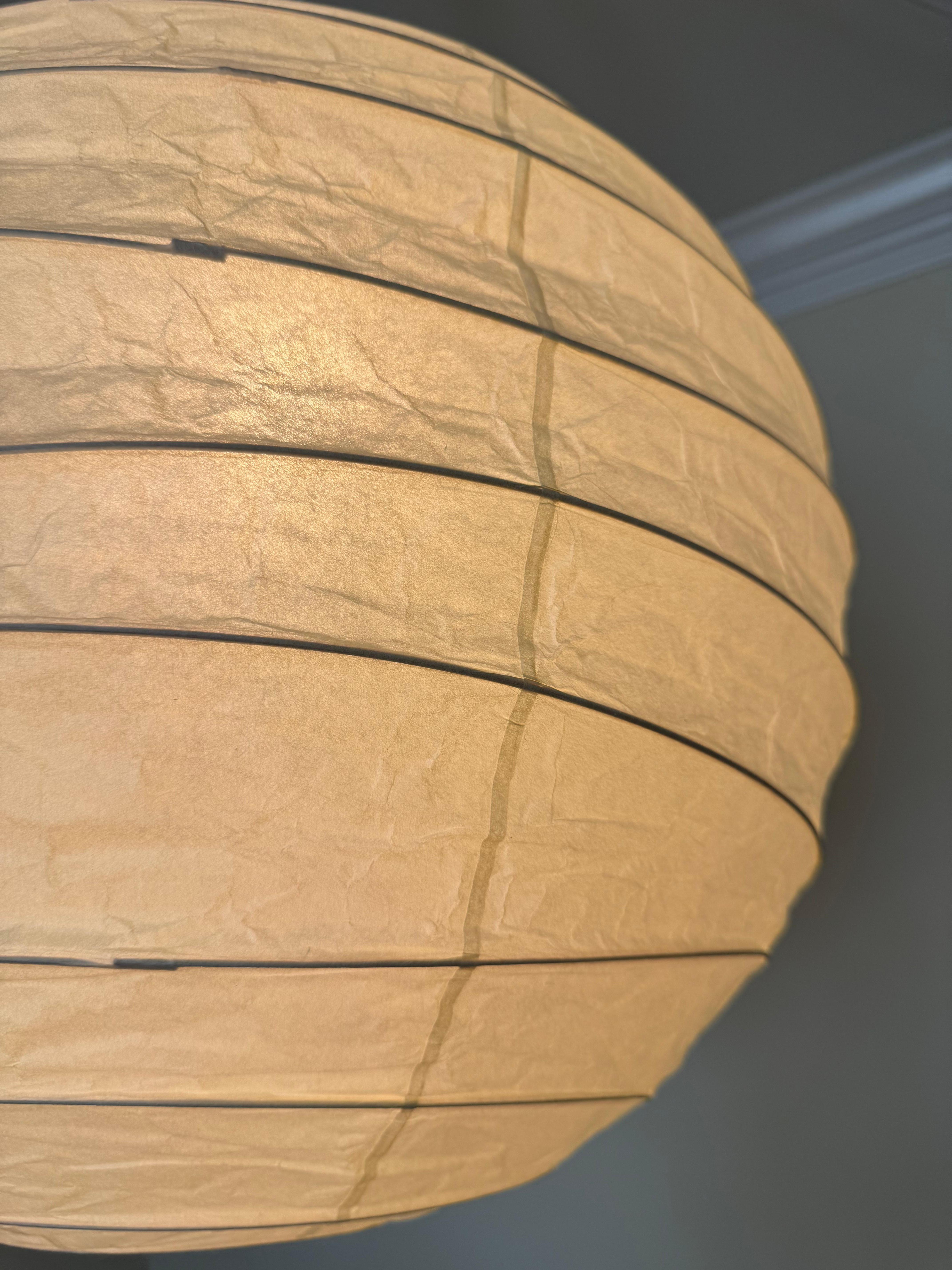 Isamu Noguchi Akari, Lichtskulptur, Modell 55D, Deckenleuchte im Angebot 3