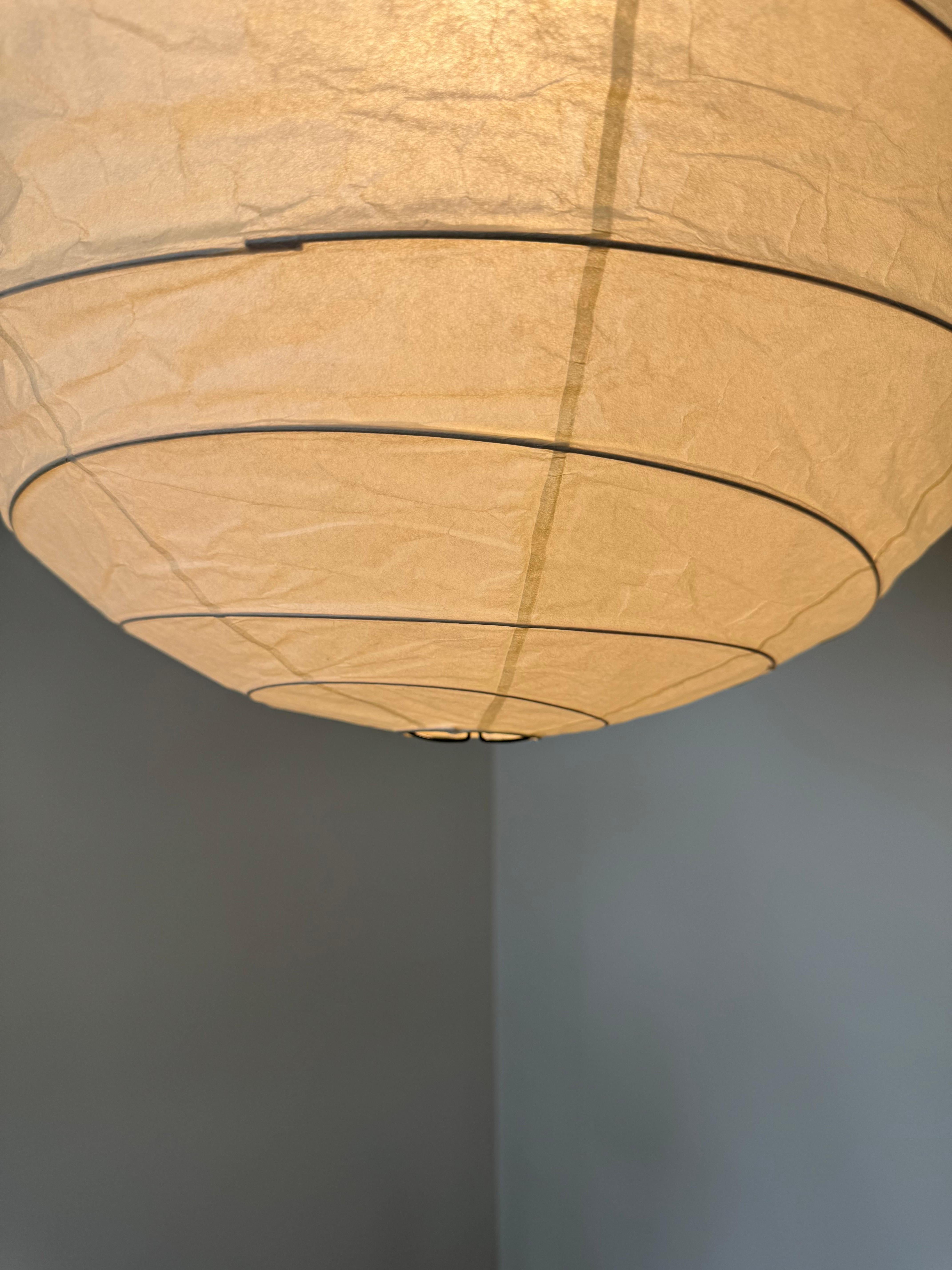Isamu Noguchi Akari, Lichtskulptur, Modell 55D, Deckenleuchte im Angebot 4