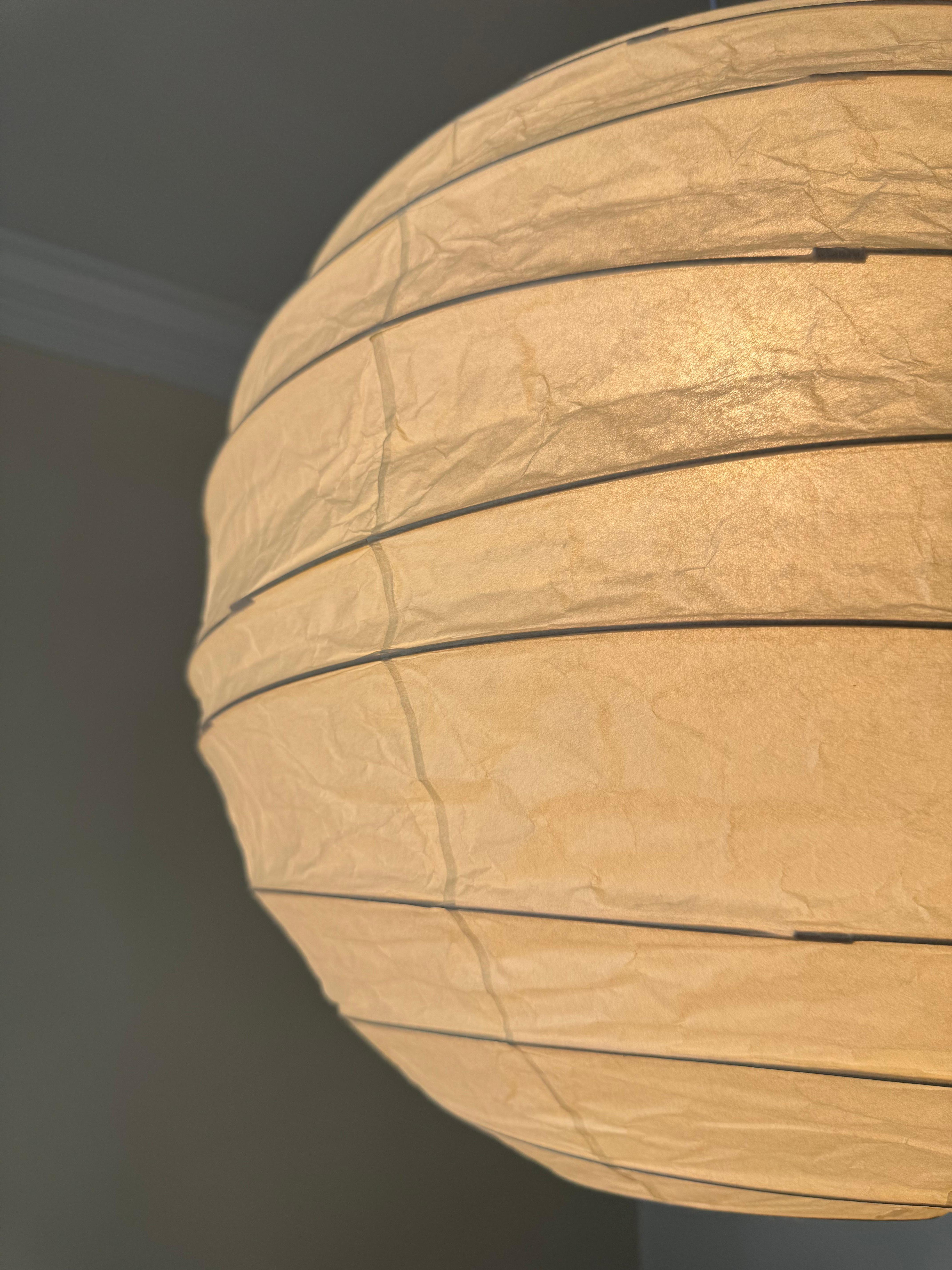 Isamu Noguchi Akari Light Sculpture, Lampada da soffitto modello 55D 2