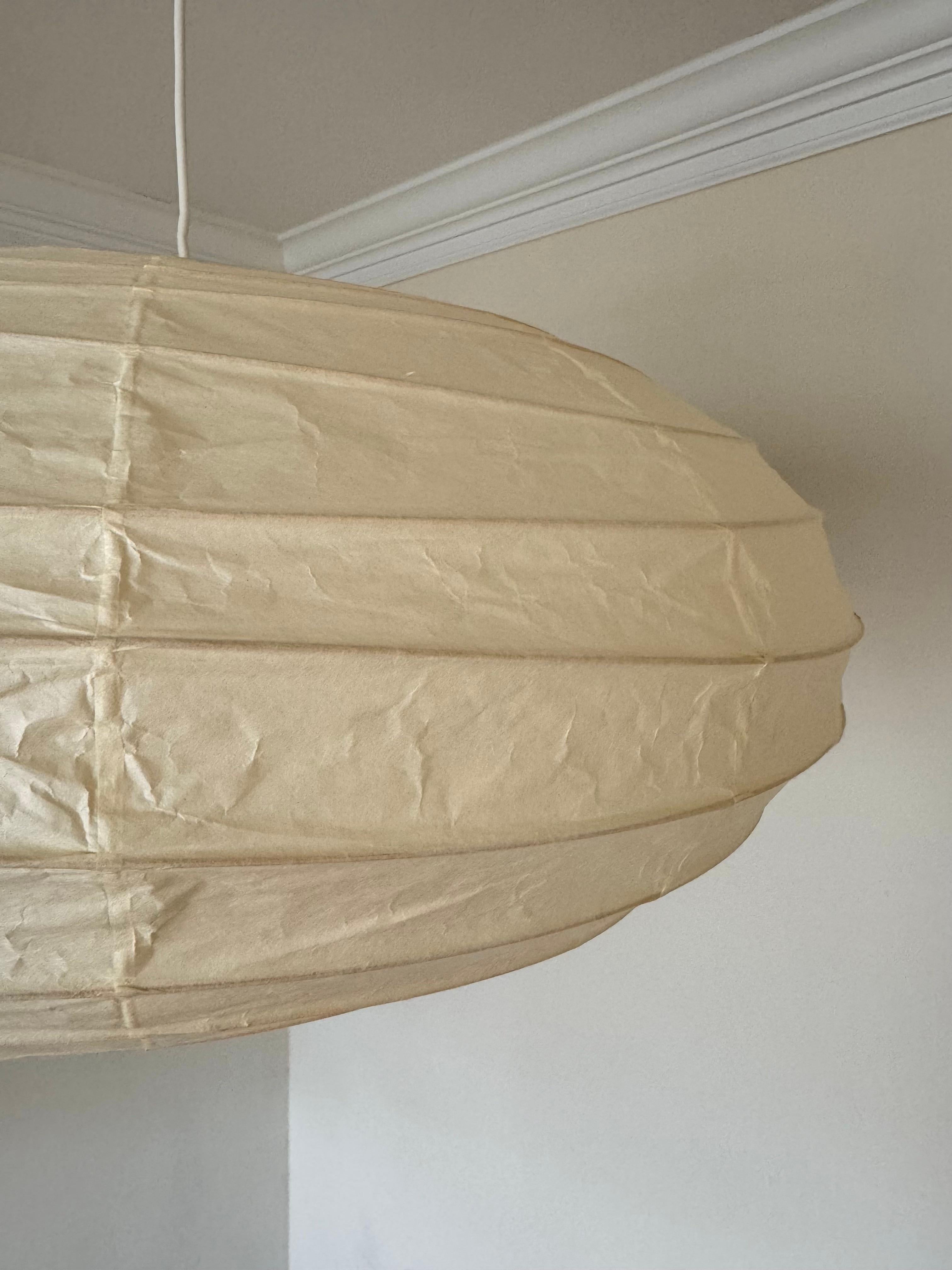 Isamu Noguchi Akari Light Sculpture, Model 70EN Ceiling Lamp For Sale 3