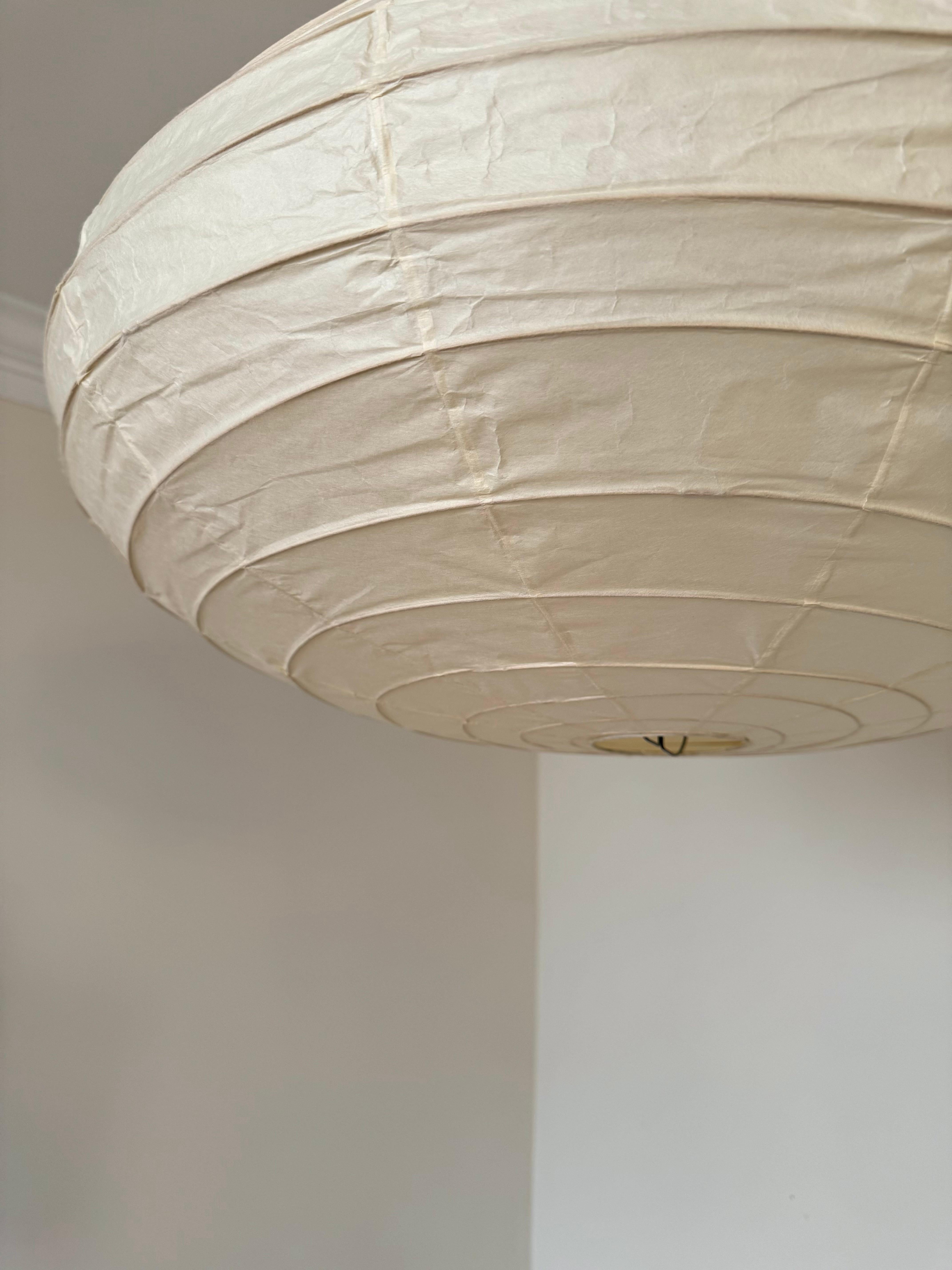 Isamu Noguchi Akari Light Sculpture, Model 70EN Ceiling Lamp 7