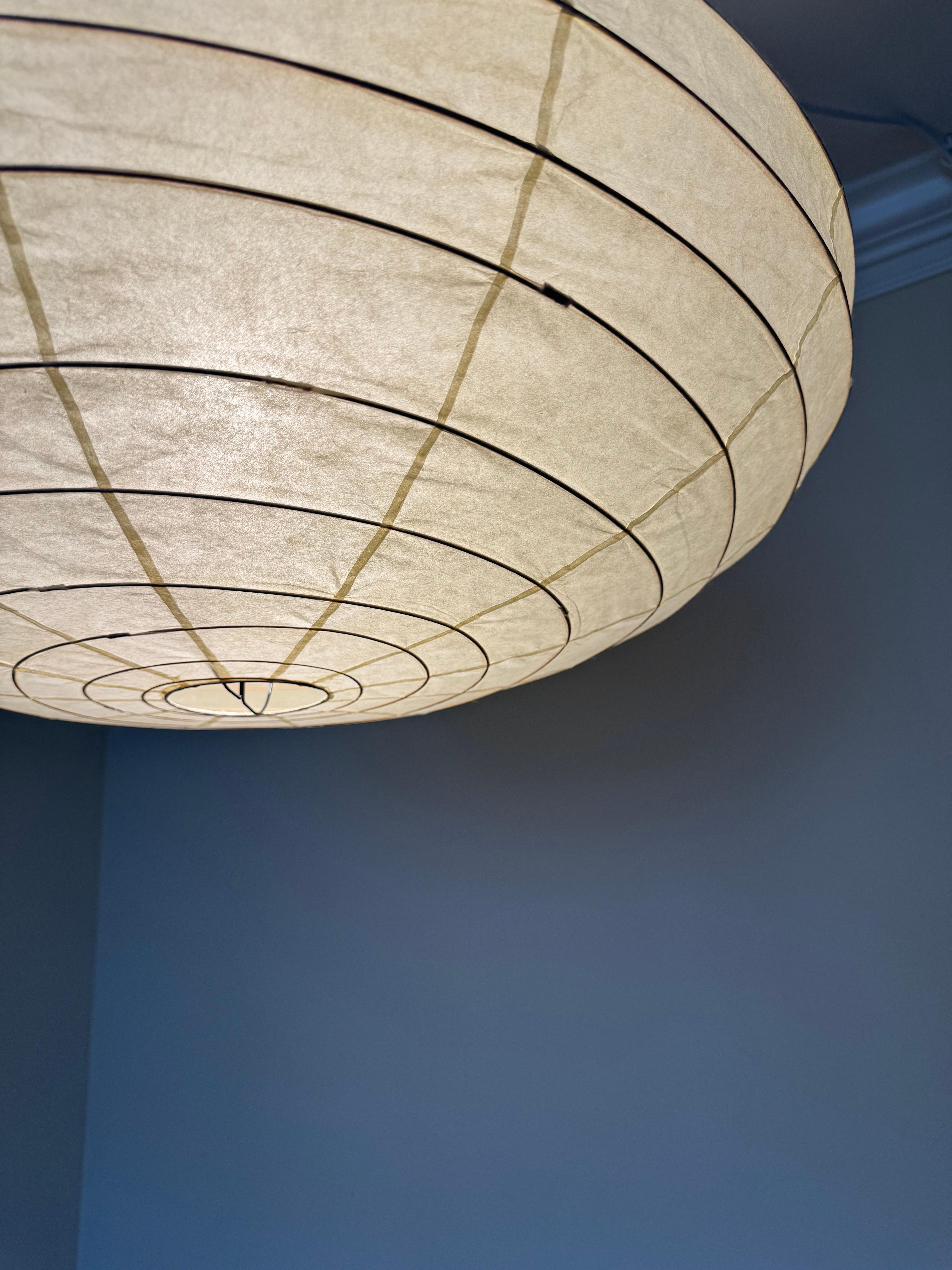 Bambou Sculpture lumineuse Isamu Noguchi Akari, Modèle 70EN en vente