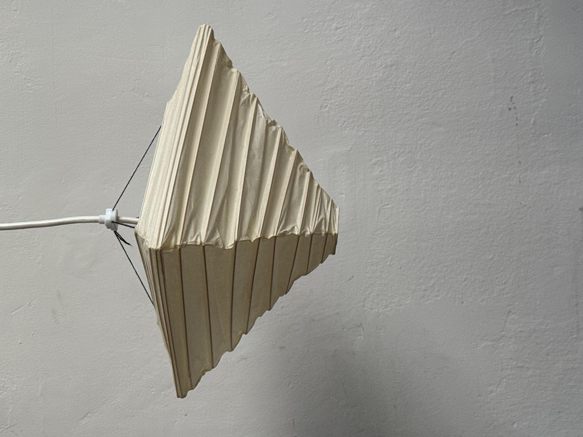 Metal Isamu Noguchi Akari Paper Ceiling Lamp For Sale