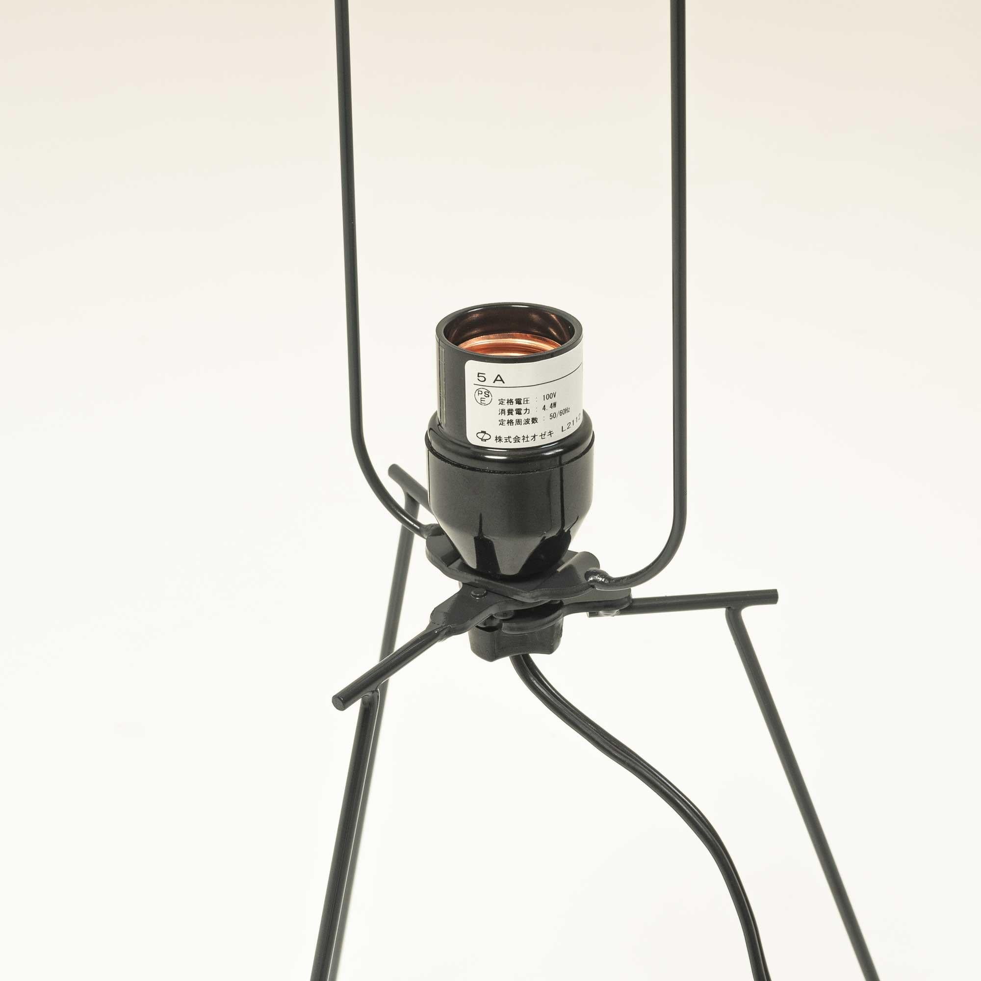 Steel Isamu Noguchi Akari Table or Floor Lamp, Model 5A