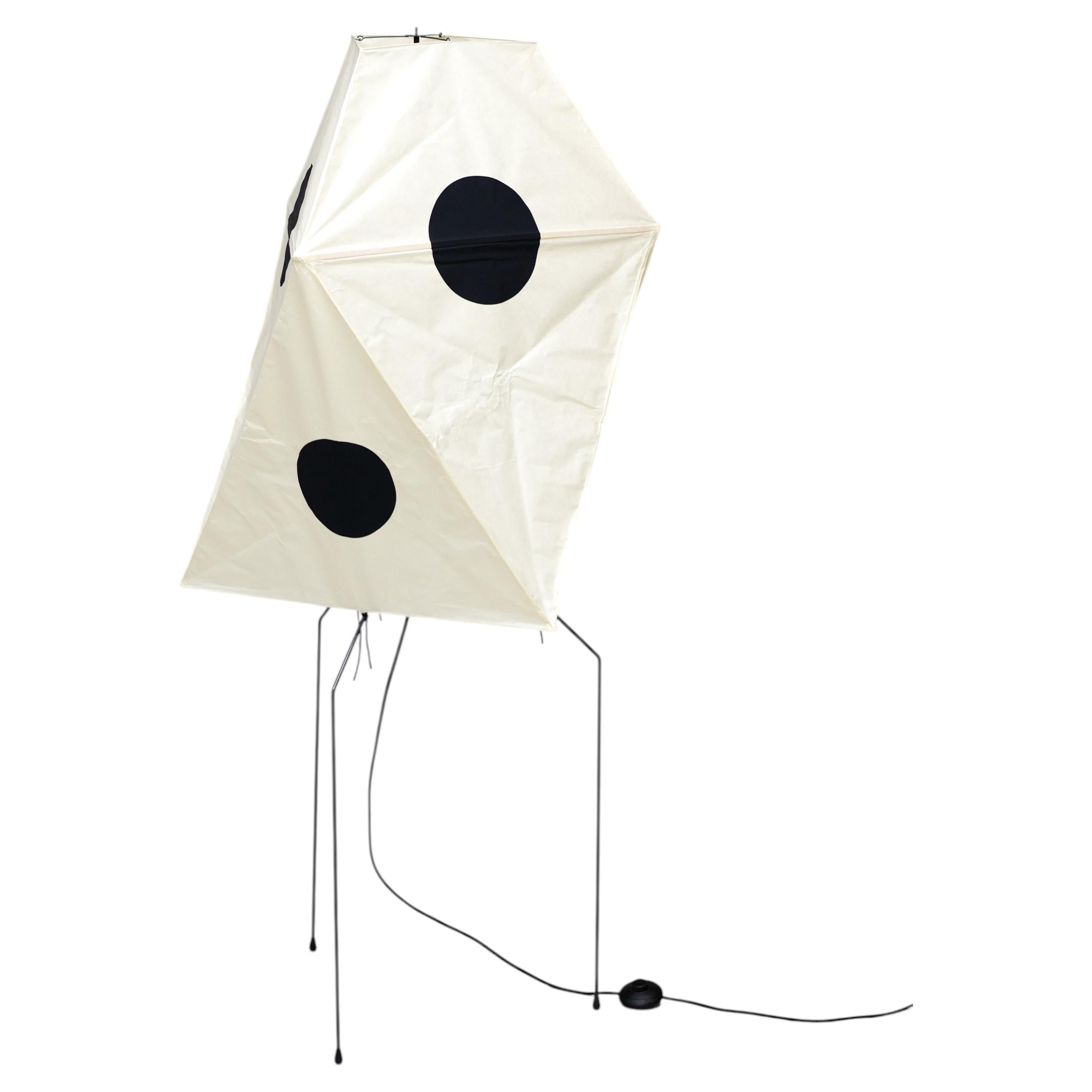 How do I assemble a Noguchi paper lantern floor lamp?