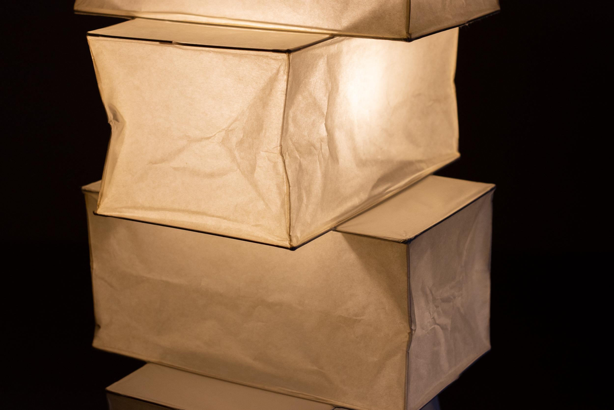 Japanese Isamu Noguchi Akari UF4-L10 Light Sculpture Floor Lamp