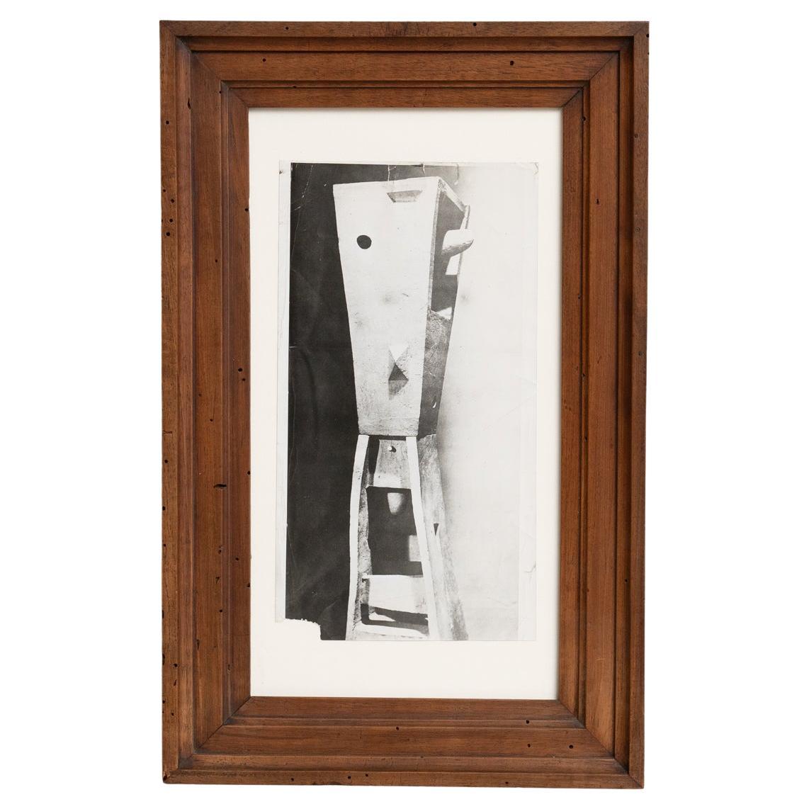Photographie de sculpture d'Isamu Noguchi, archives d'archives, vers 1955
