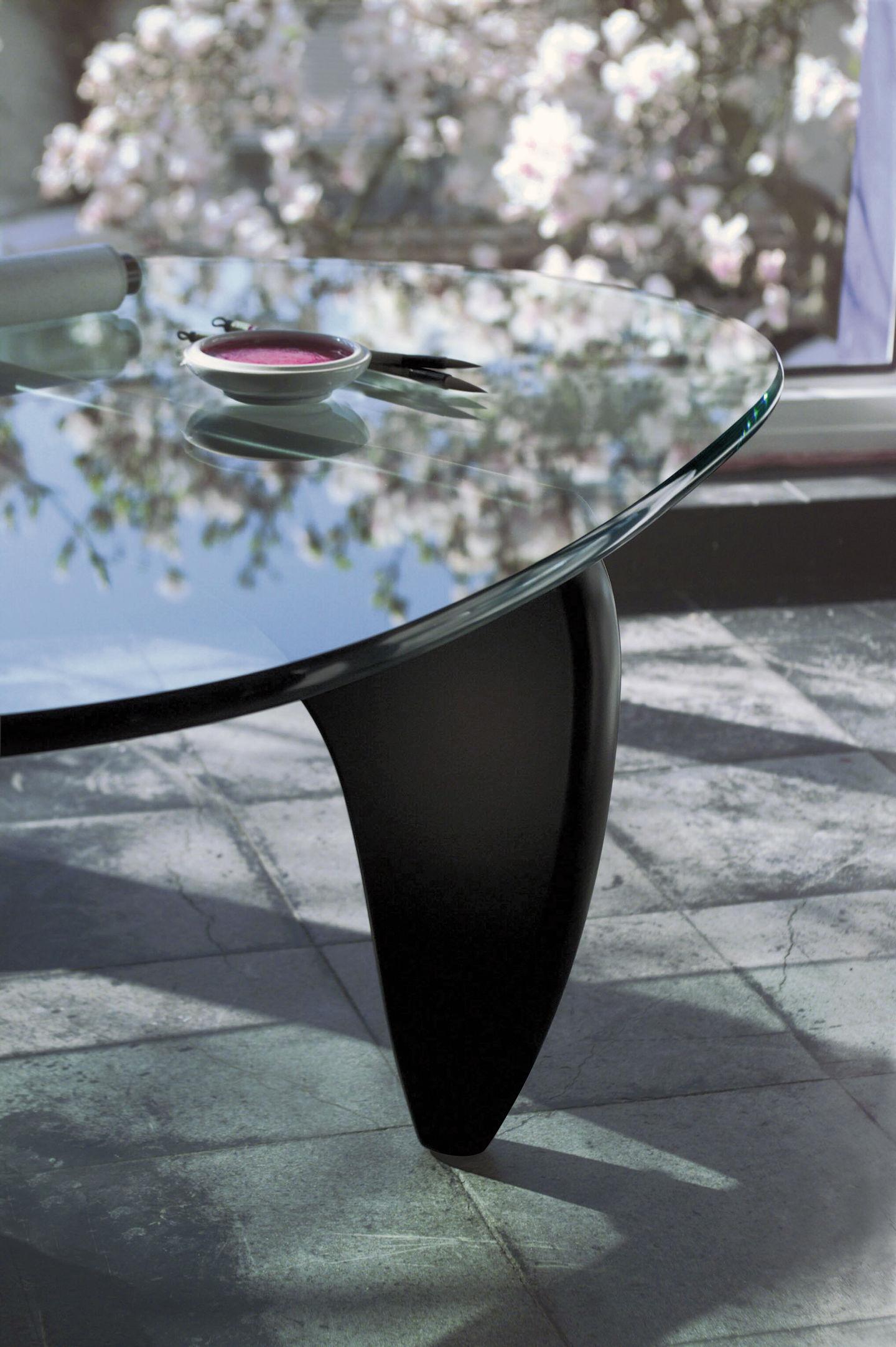 Mid-Century Modern Isamu Noguchi Coffee Table, Wood and Glass