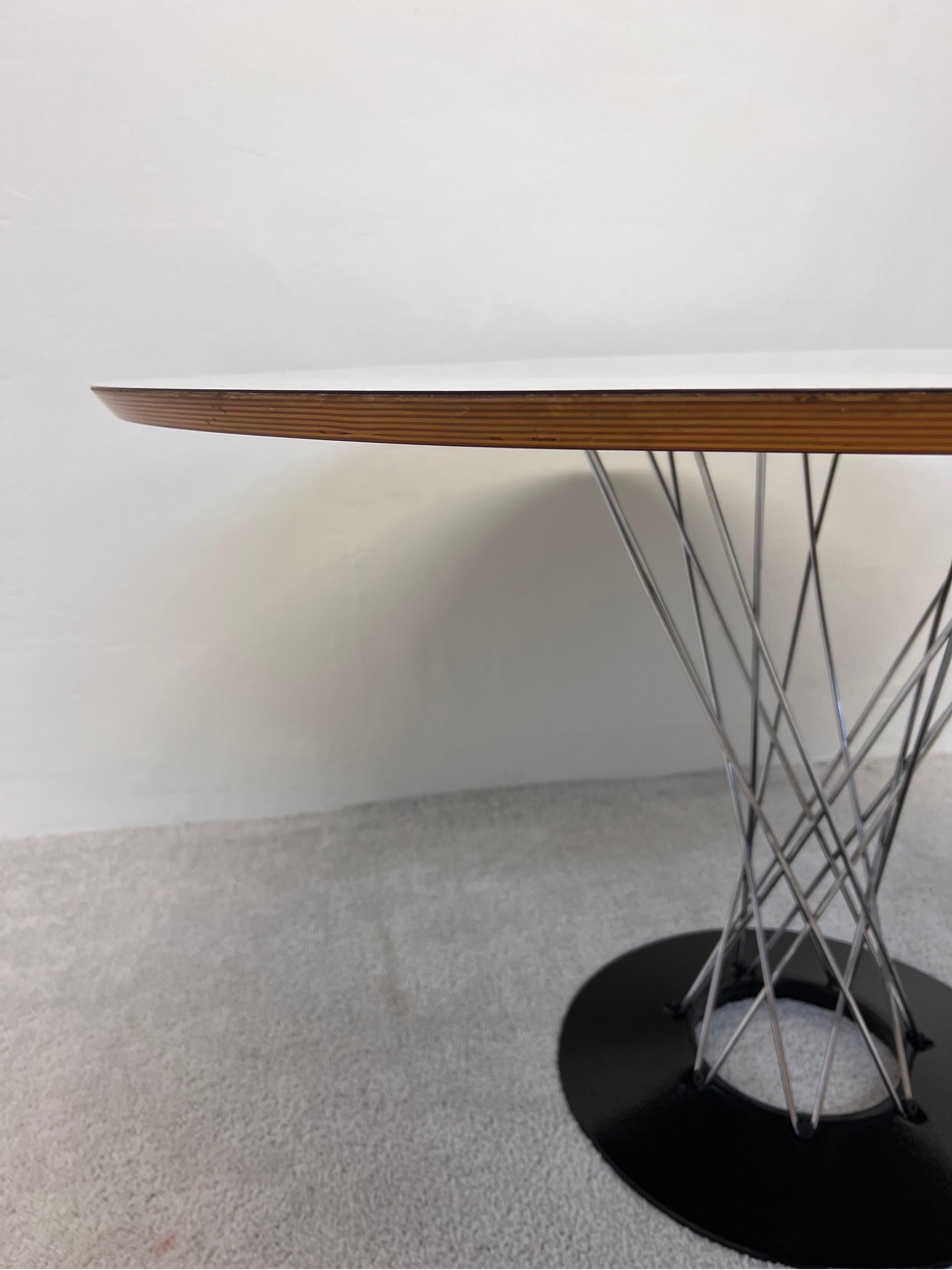 Isamu Noguchi Cyclone Dining Table with White Laminate Top for Knoll, 1971 3